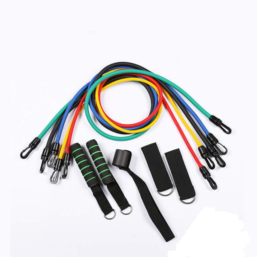 Premium 12-Piece Resistance Bands Set - 100 Lbs Latex Elastic Exercise Bands for Home Gym, Yoga, Strength Training & Fitness Workouts - Ideal for Full-Body Toning, Physical Therapy & CrossFit Training