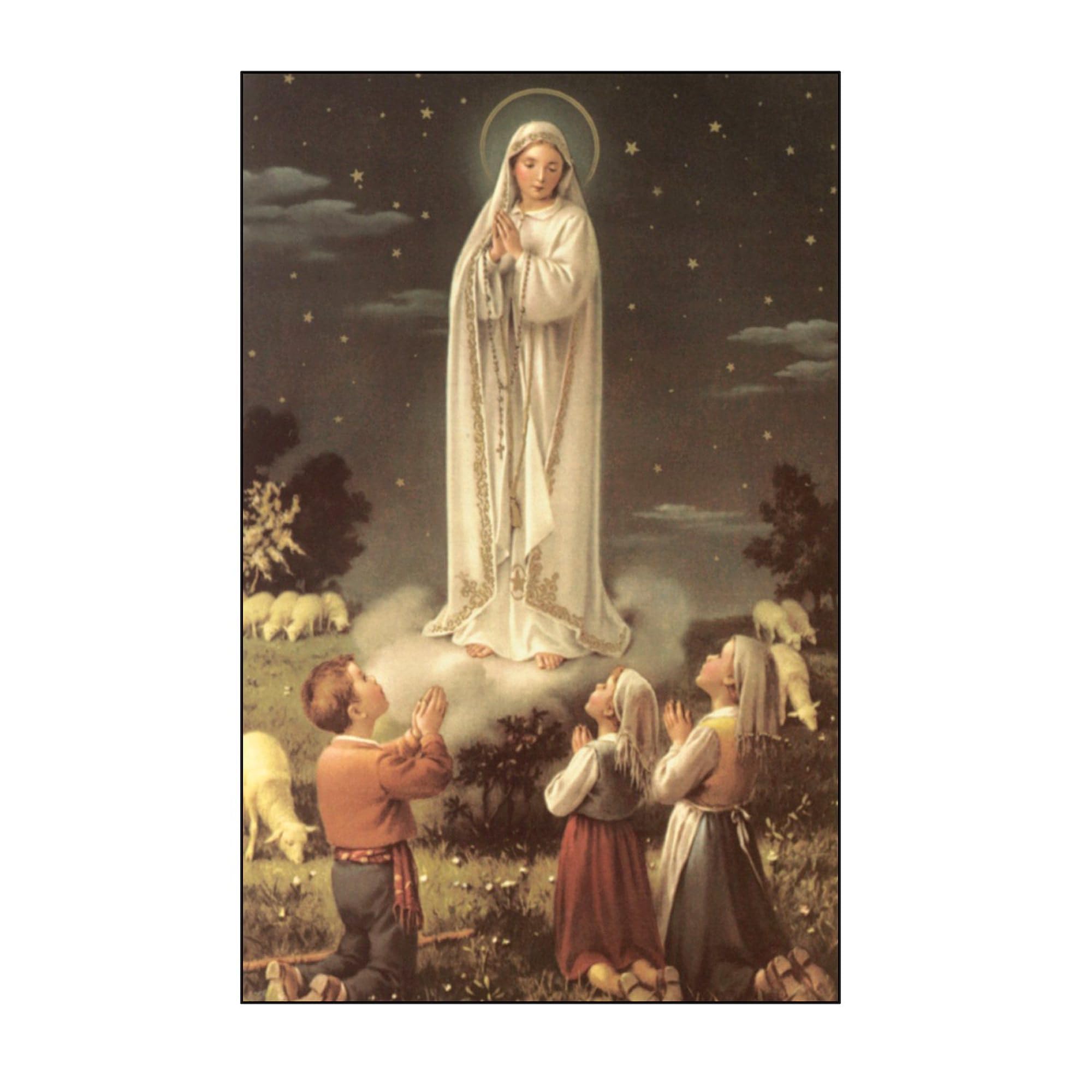 Our Lady of Fatima Rectangle & Oval Car Bumper Stickers - Religious Decals for Cars, Windows, Laptops - Perfect for Catholic Gifts & Vehicle Decor