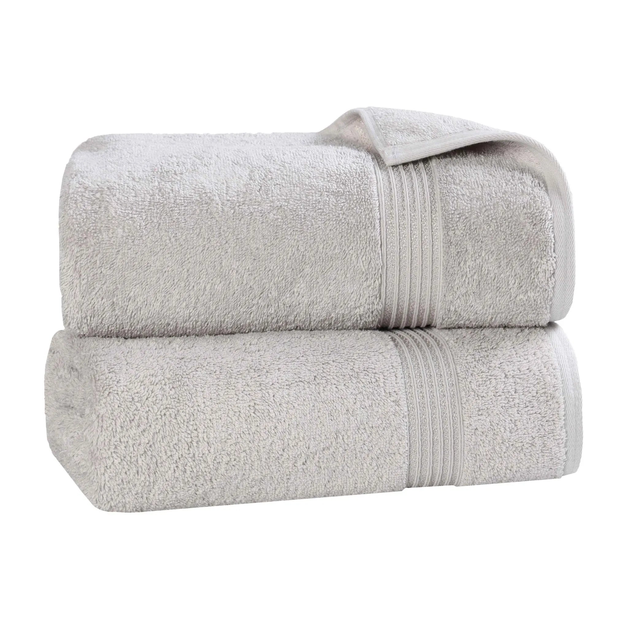 Premium Heritage Egyptian Cotton Bath Towel Set of 2 - Ultra Soft, Highly Absorbent & Quick Dry - Luxury Spa & Bathroom Essentials for Home & Hotel Use