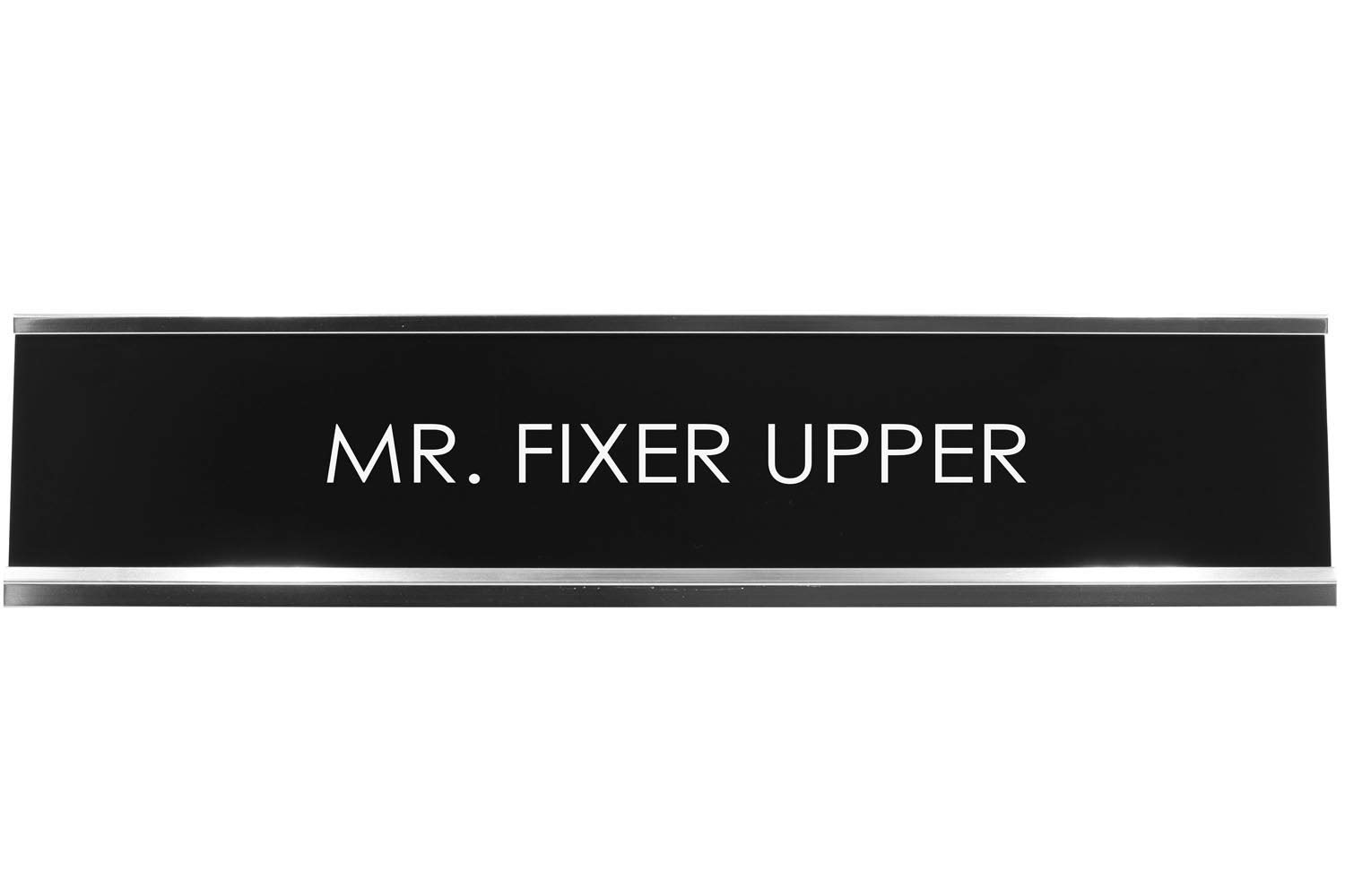 Mr. Fixer Upper Novelty Desk Sign - Funny Office Decor for Home & Workplace - Perfect for DIY Enthusiasts, Handymen, and Gift Ideas