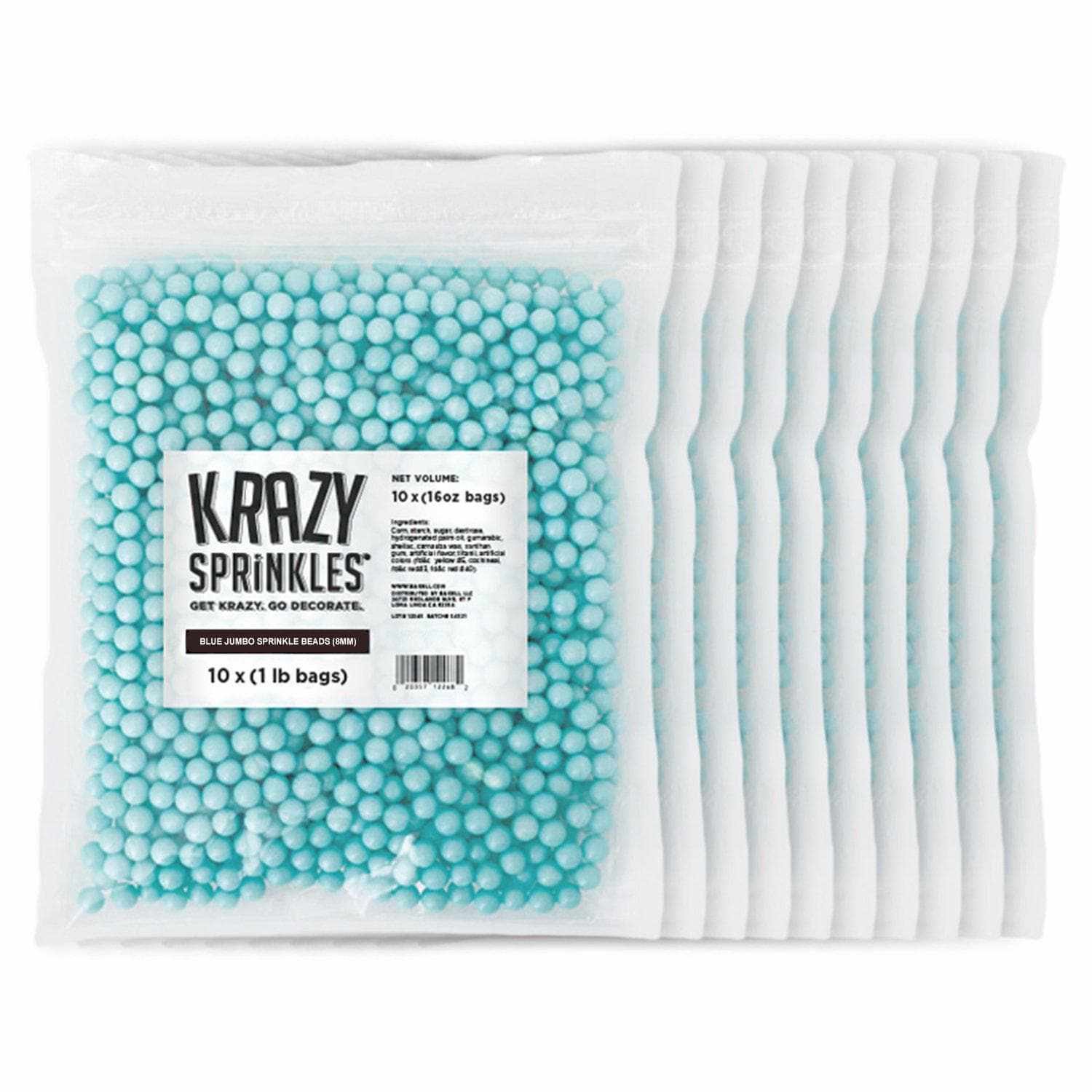 8mm Blue Beads for Jewelry Making - DIY Craft Sprinkles for Bracelets, Necklaces & Home Decor