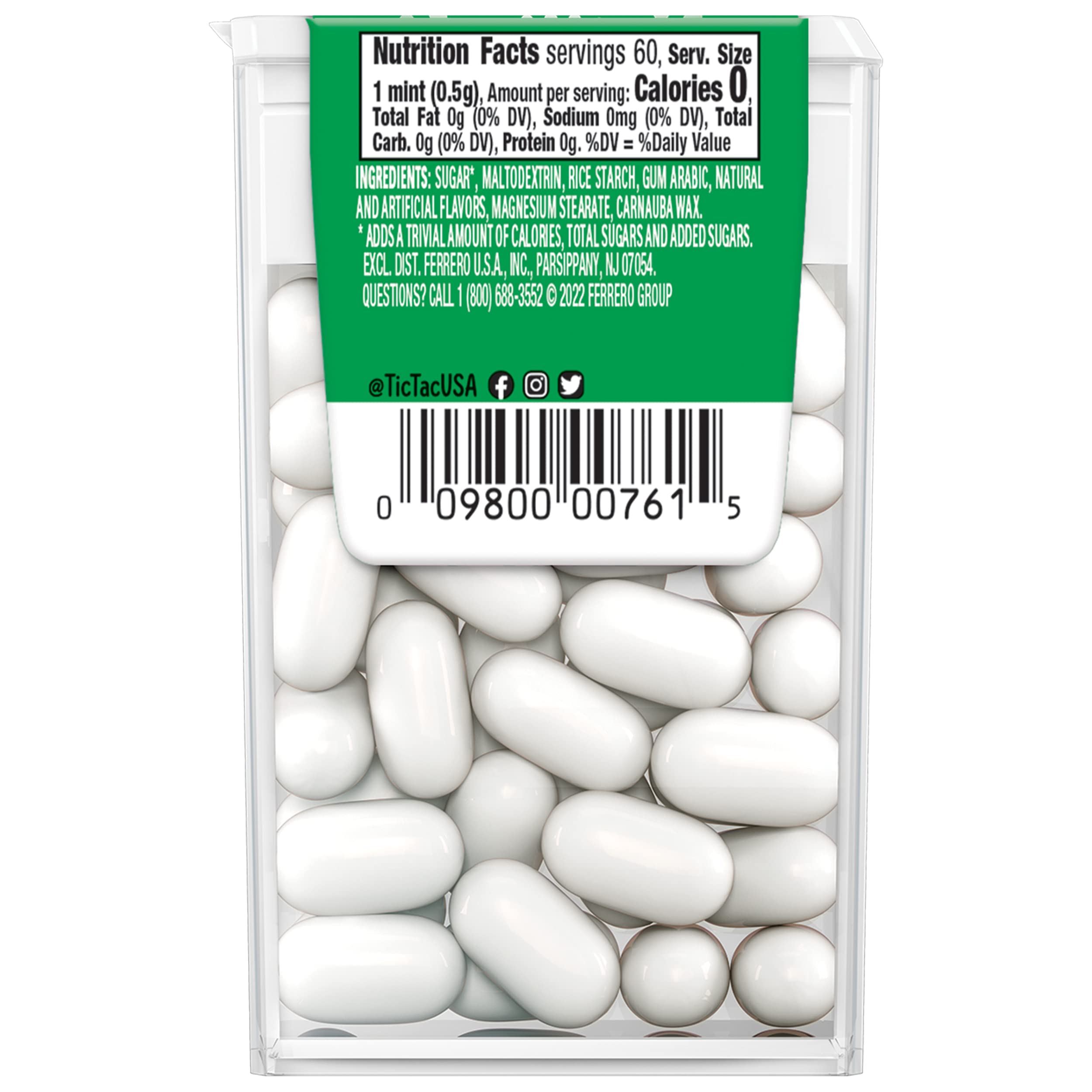 Tic Tac Mints - Freshmints Flavor, 200 Count (3.4 oz) - Refreshing Breath Mints for On-the-Go, Office & Travel