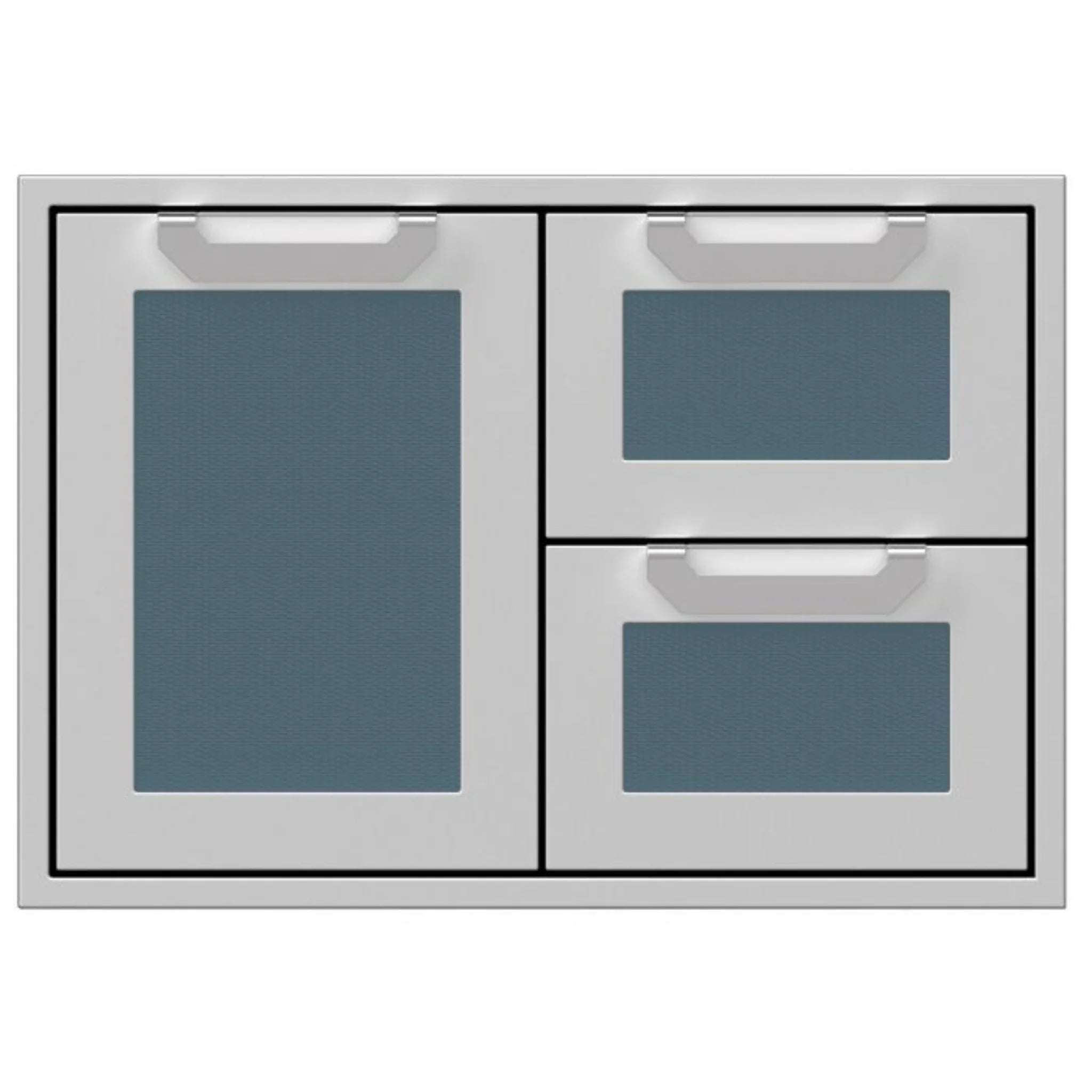 Hestan 30-Inch Outdoor Combo Door/Drawer Stainless Steel Grill Cabinet - Perfect for Backyard BBQ, Patio Cooking & Outdoor Kitchen Setup