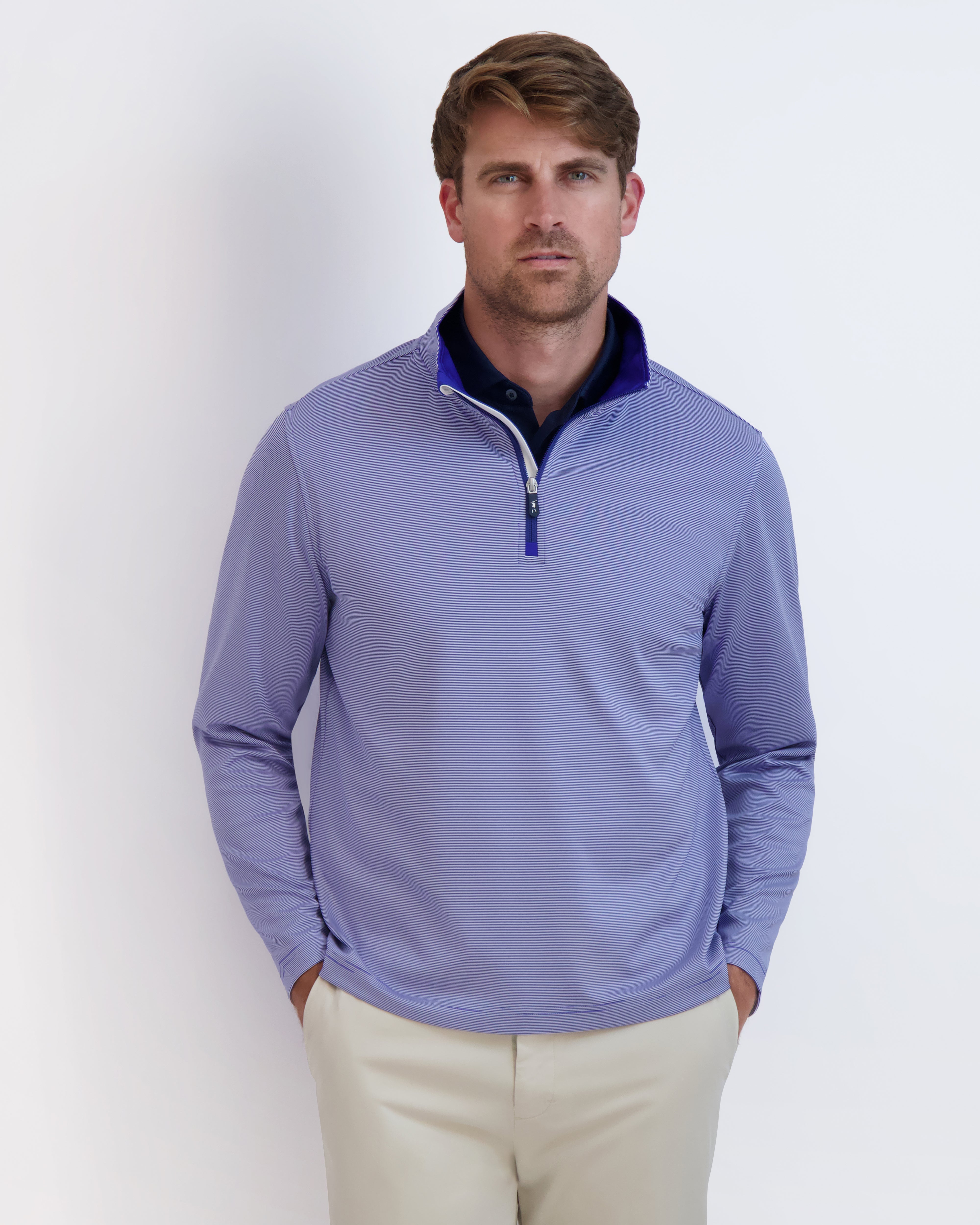 COUGHLIN Men's Quarter Zip Pullover Sweater - Lightweight & Comfortable for Casual Wear, Office, and Outdoor Activities