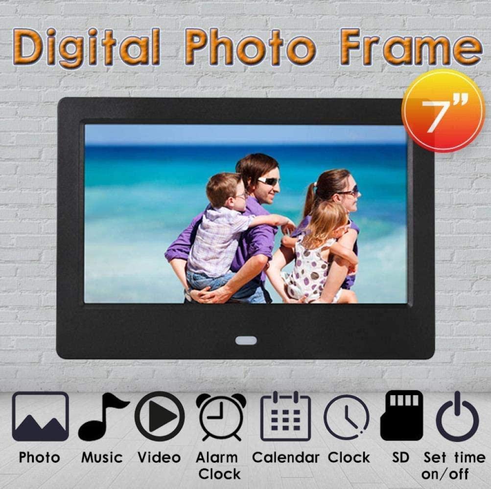 WYRMB 7 Inch Digital Picture Frame - 720P HD LED Digital Photo Album with Auto-Slide Show, ABS Plastic Electronic Photo Frame for Home, Office & Gift Giving