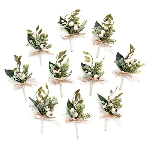 Grn-white & Greenery Berry