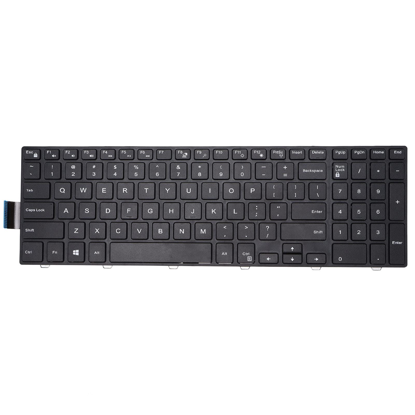 Dell Laptop Replacement Keyboard - 101 Keys for 15-3000/5000, 17-5000 Models | Home & Office Use