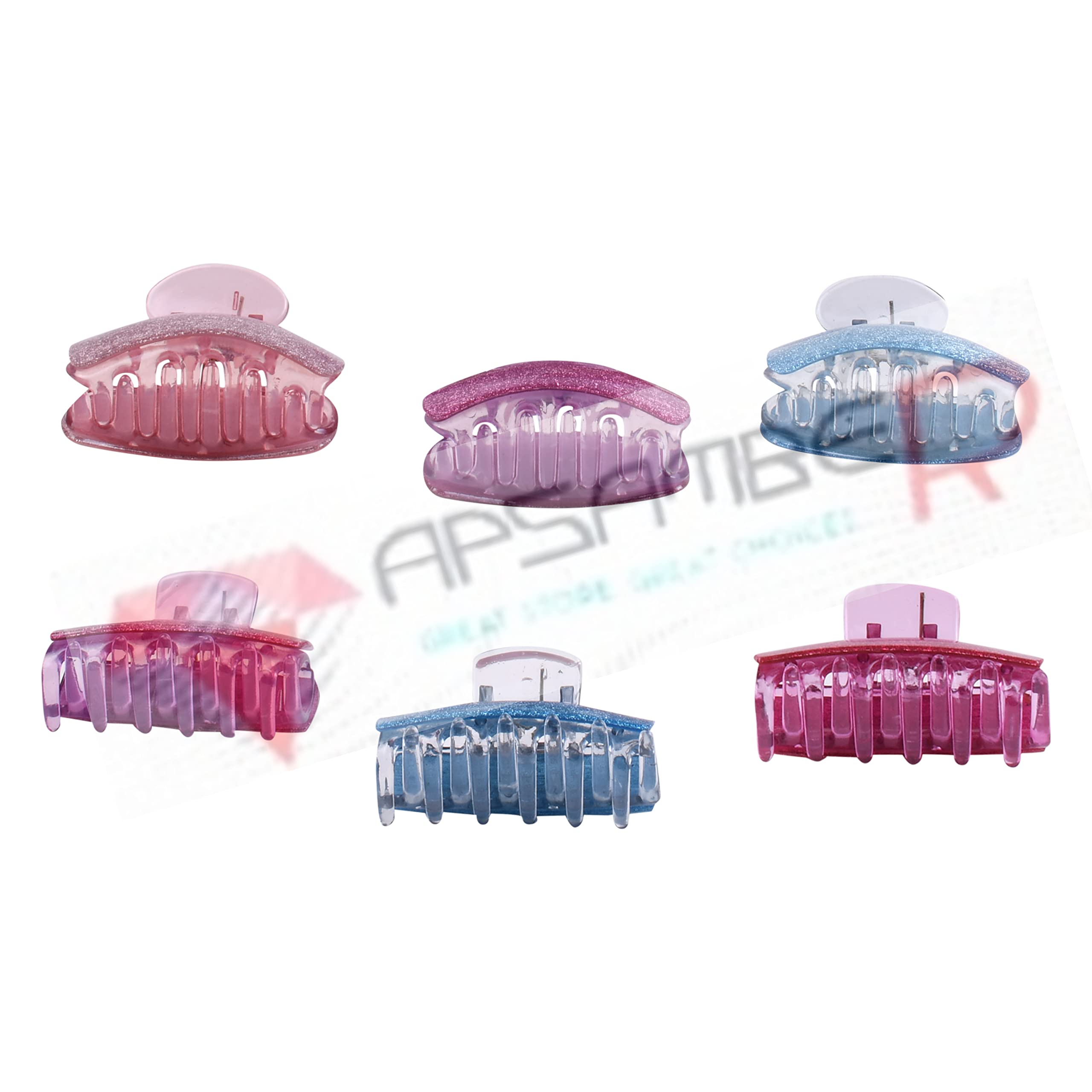 6 PCS Women's Hair Claw Clips Set - Butterfly Hair Clips for Women, Korean Style Hair Accessories, Non-Slip Hair Clutchers for Ponytail, Bun & Updo Hairstyles (Perfect for Work, Party & Everyday Use)