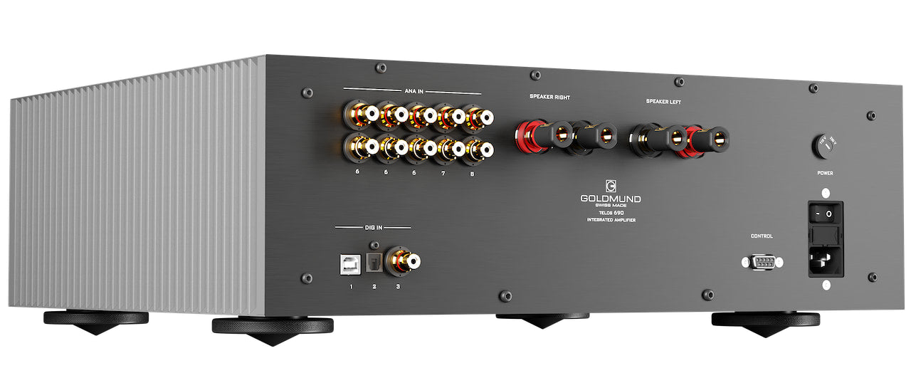 Goldmund Telos 690 High-End Integrated Amplifier with Built-in DAC | Premium Audio System for Home Theater & Audiophile Listening (Demo Available)