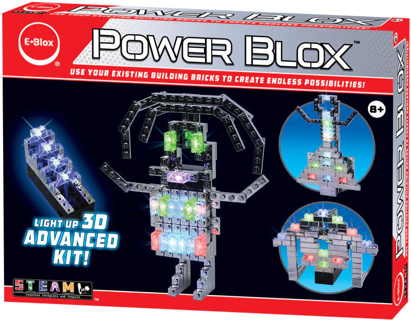 Power Blox™ Advanced Building Blocks Set - STEM Educational Toys for Kids Ages 5-12 | Creative Construction Kit for Classroom, Birthday Gifts & Family Game Night