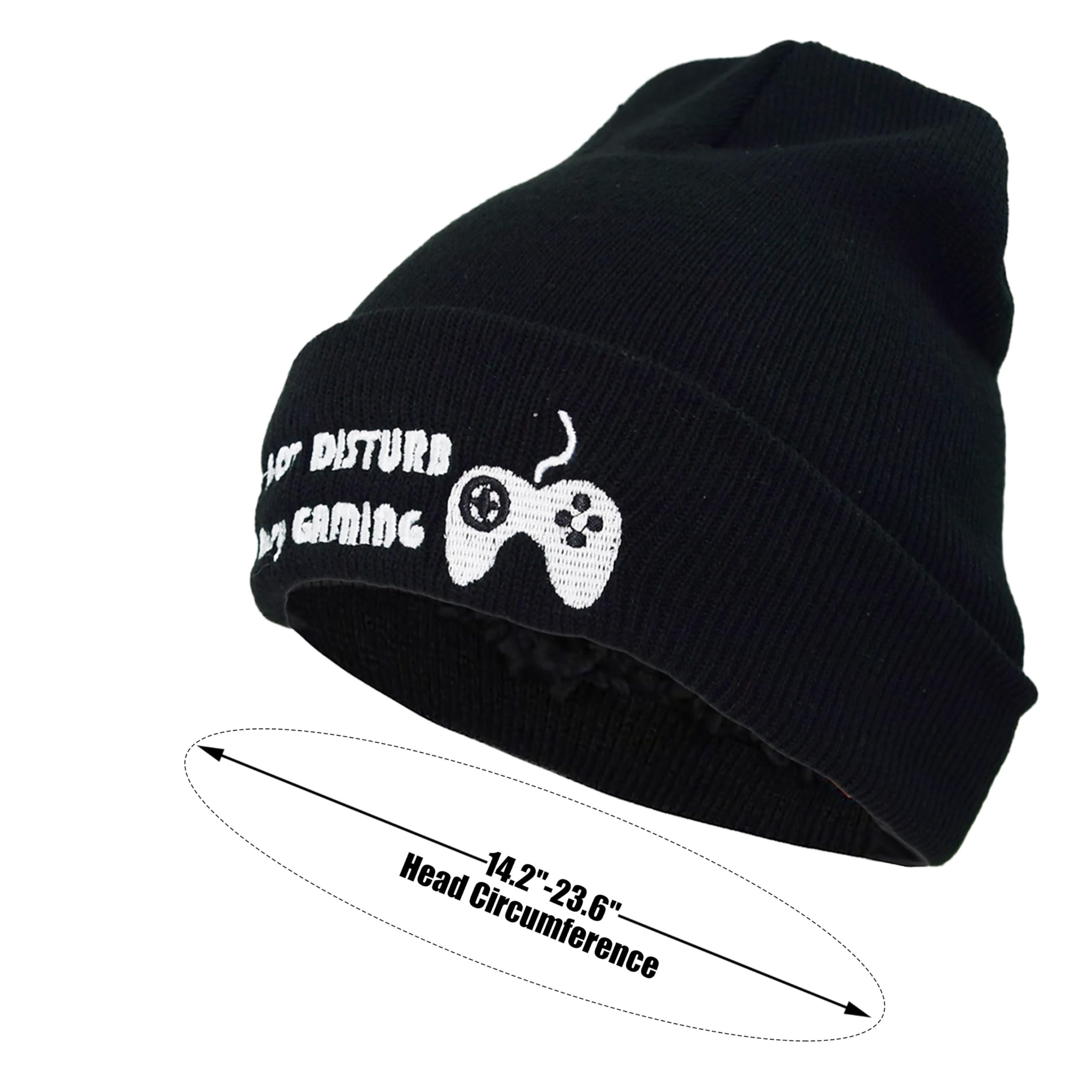 Funny Video Gamer Beanie & Socks Set - 'Do Not Disturb I'm Gaming' Novelty Skull Cap for Men - Perfect Gift for Gaming Lovers & Fathers Day - Great for Gaming Sessions, Esports Events & Relaxing at Home