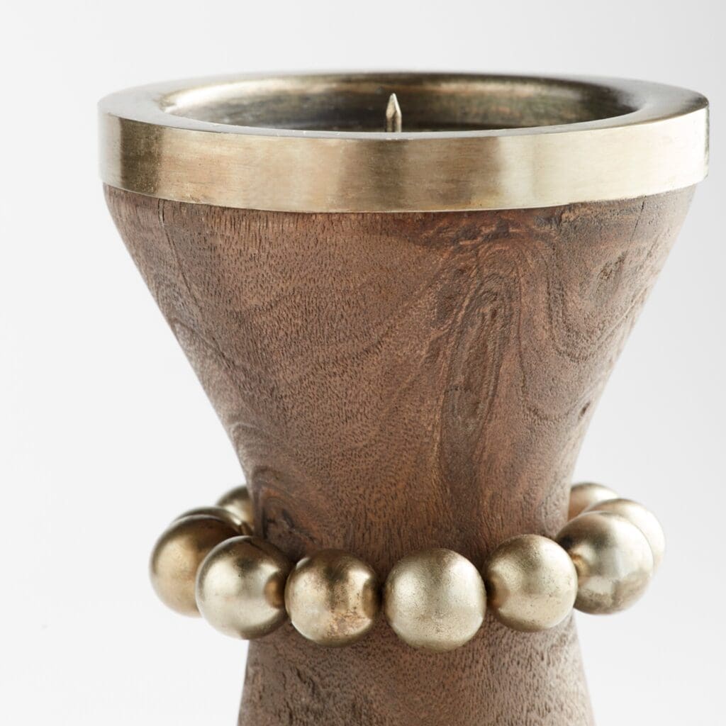 Cyan Design 11511 Parvati Candle Holder - Antique Silver Small Decorative Home Accent for Dining Table, Mantel, or Wedding Decor