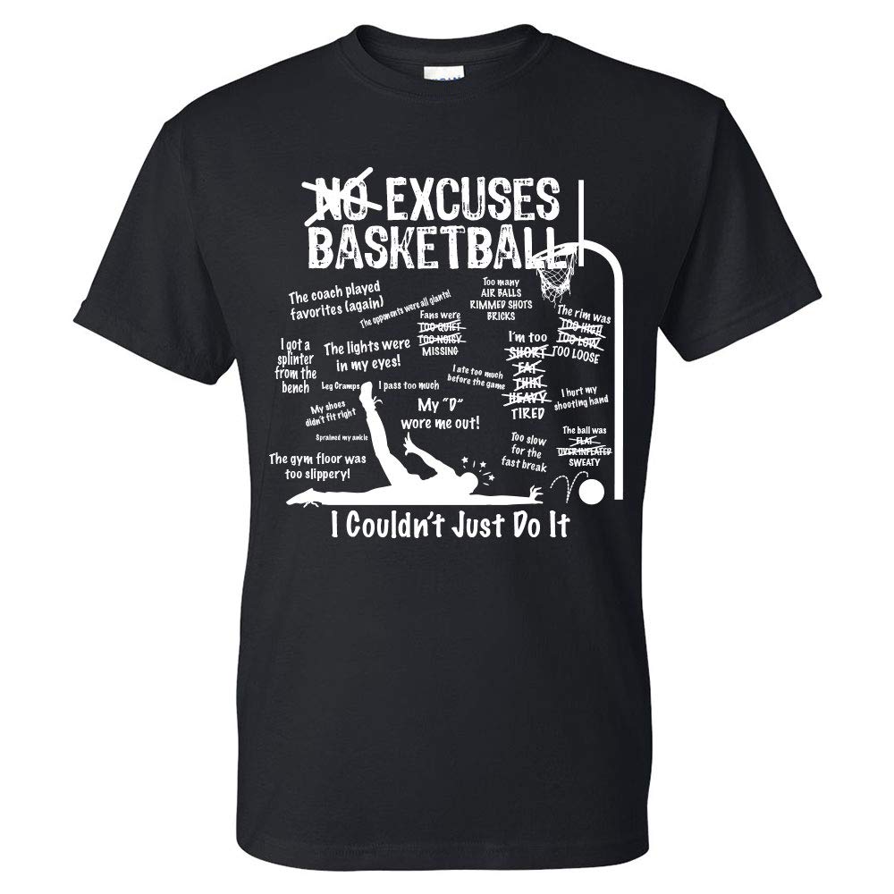 No Excuses Basketball Shirt for Dedicated Players - Perfect for Training, Games & Casual Wear