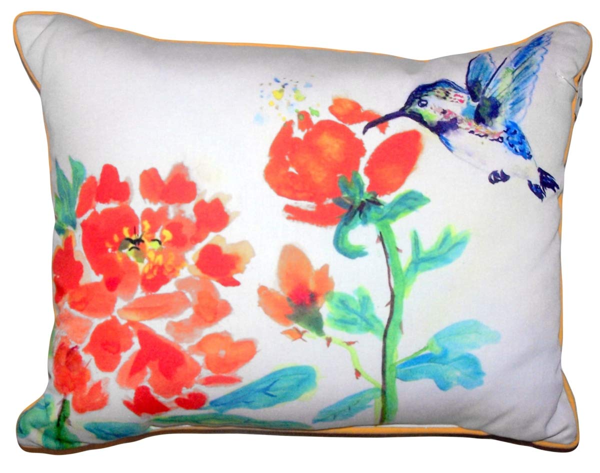 Betsy Drake HJ630 Decorative Throw Pillow 16x20 Inches Multi-Color - Perfect for Sofa, Bed, Couch & Home Decor