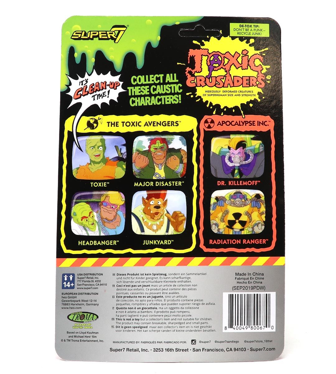 Headbanger ReAction Figures - The Toxic Avenger Collectible Action Figure for Horror Fans | Perfect for Display, Gifts & Movie Memorabilia Collections