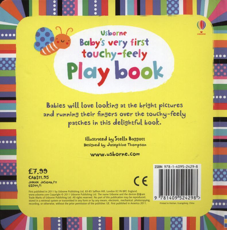 Baby's First Touch & Feel Playbook - Interactive Sensory Book for Early Learning & Development - Perfect for Infants & Toddlers at Home or On-the-Go
