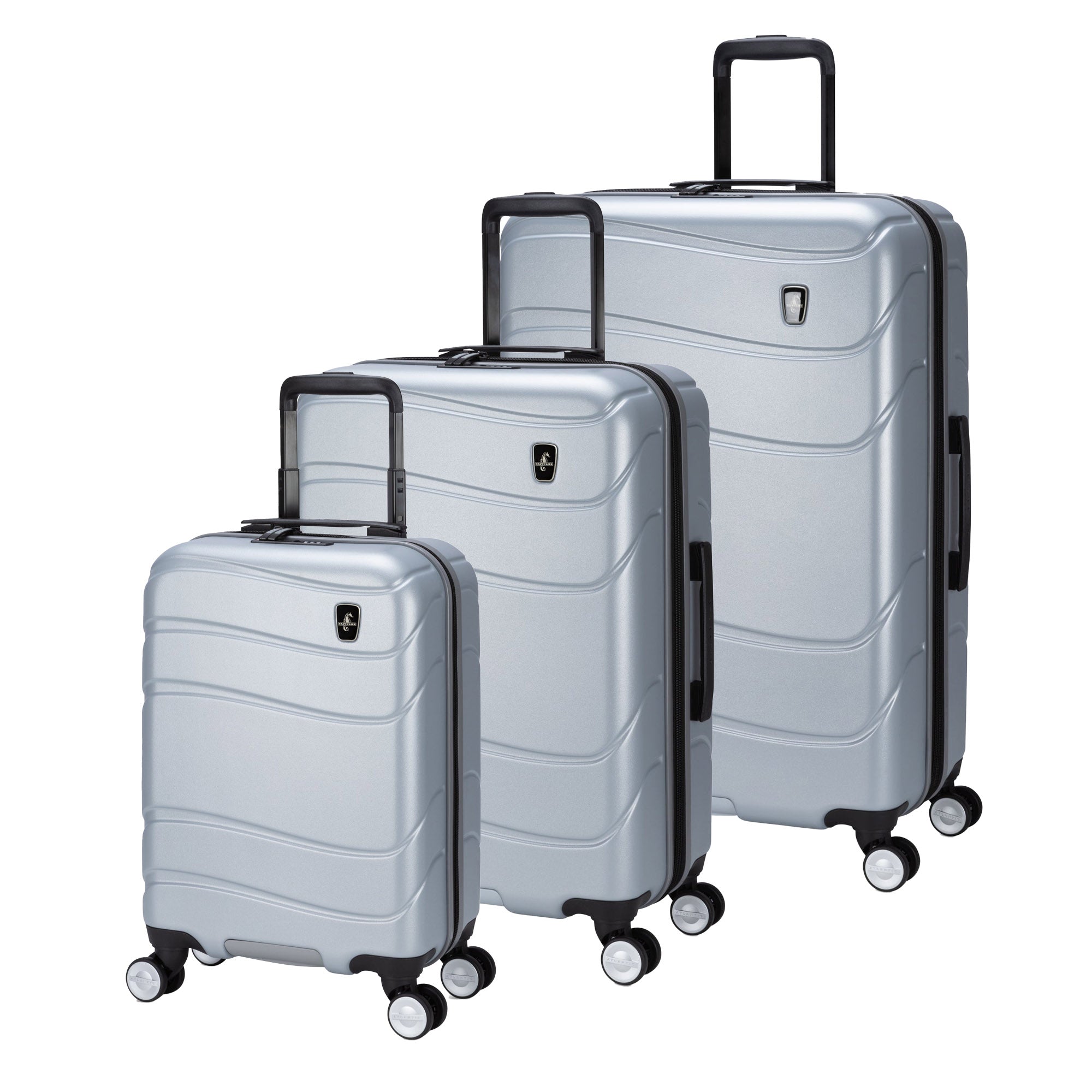 Atlantic Transmarine 3-Piece Luggage Set - Lightweight Spinner Suitcase with TSA Lock, Perfect for Travel, Business Trips & Vacations