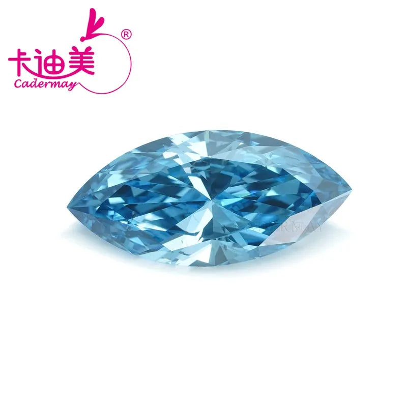 1.5ct Marquise Cut Blue VS2 Clarity CVD Lab Grown Diamond - Certified Loose Stone for Engagement Rings & Fine Jewelry Making - Wedding, Anniversary Gift Idea