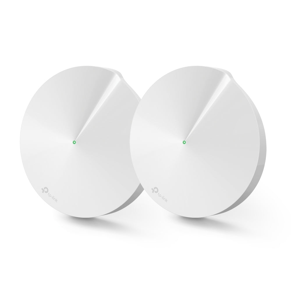 Deco M9 Plus AC2200 Whole Home Mesh WiFi System (2-Pack) - Seamless Coverage for Smart Homes, Gaming & 4K Streaming