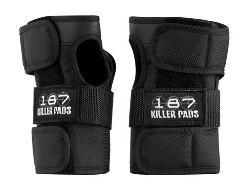 187 Wrist Guards for Skateboarding & Rollerblading - Protective Black Wrist Support for Adults & Kids - Ideal for Skating, Scootering & Extreme Sports