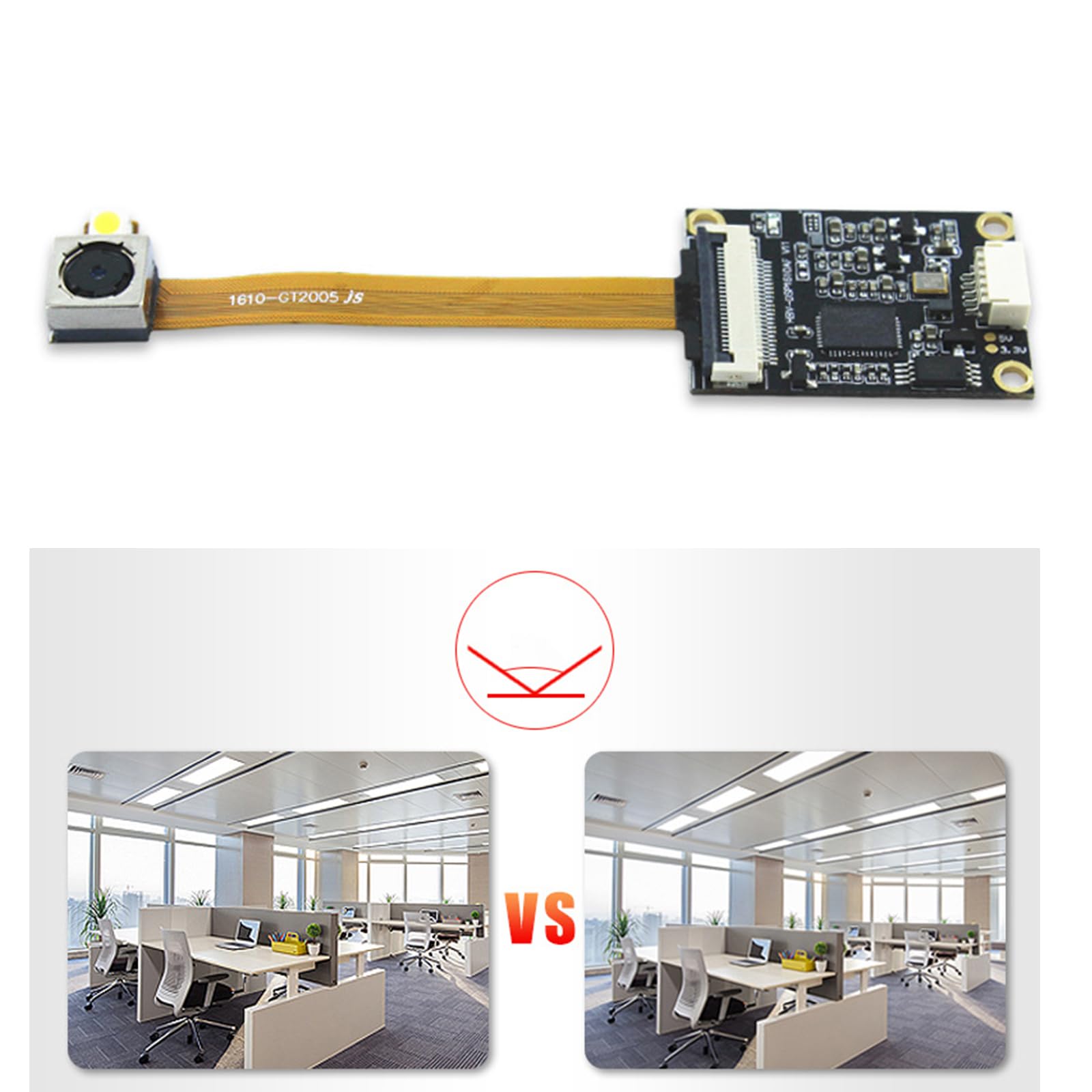 Glanhbnol USB 2MP HD Video Camera Module - 1280x960 Resolution, Auto Wide Angle Lens, Plug & Play USB Camera Board for PC/Laptop - Perfect for Video Conferencing, Live Streaming & Security Monitoring