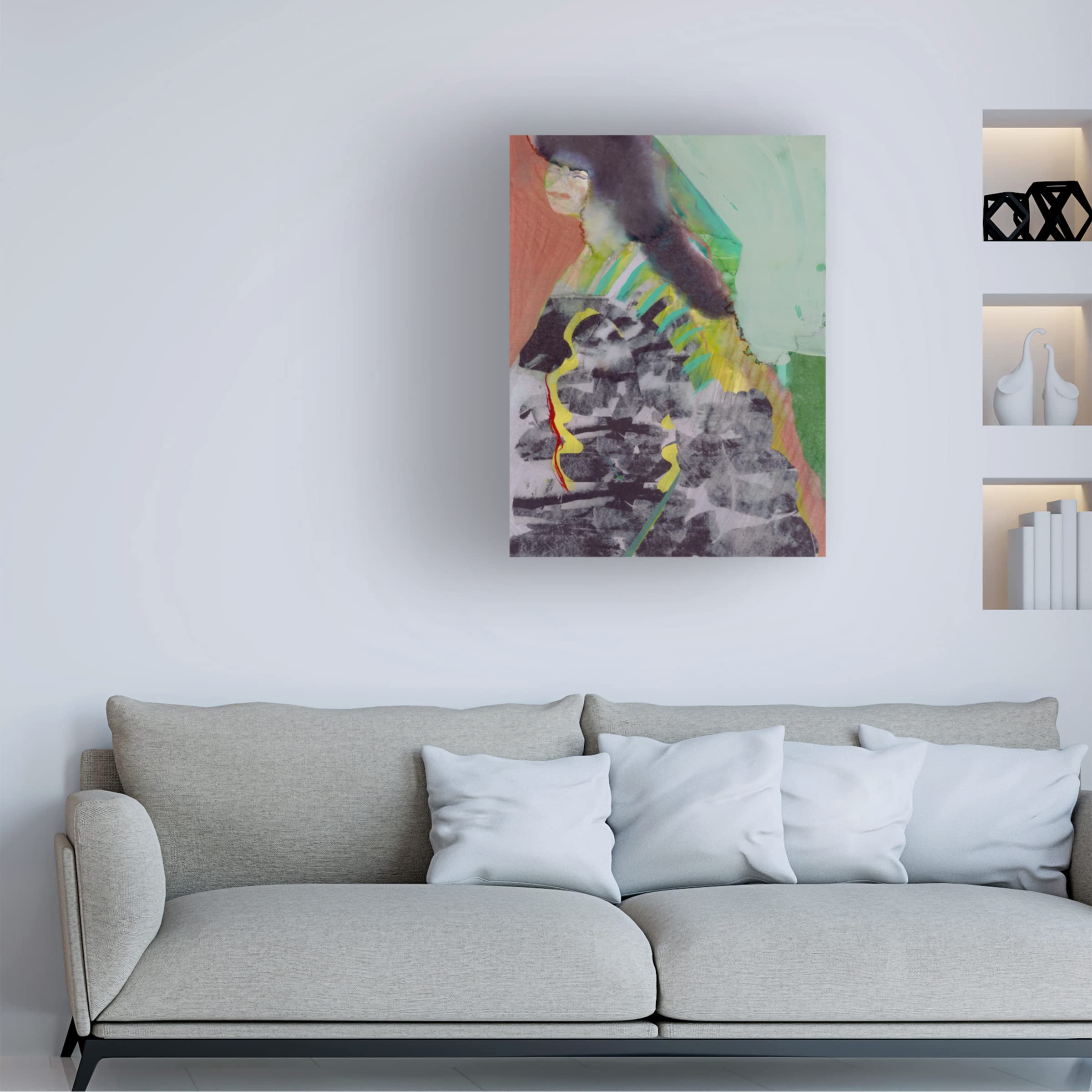 Trademark Fine Art 'Walking Woman II' Canvas Wall Art Print by Cartissi - Modern Home Decor for Living Room, Bedroom & Office