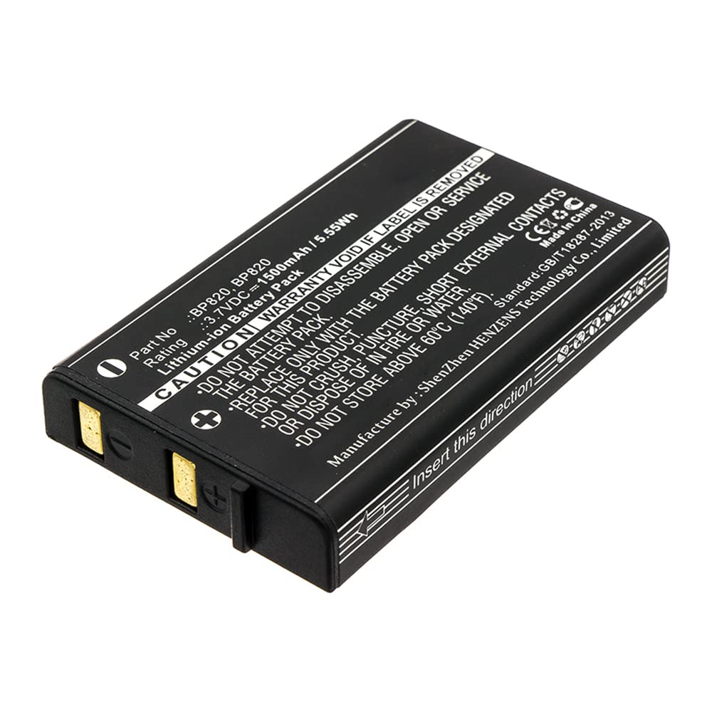 Synergy Digital 2-Way Radio Li-ion Battery 1500mAh for Uniden UH810 Walkie Talkie - High Capacity Replacement for BP-820 Battery (3.7V) - Perfect for Outdoor Adventures, Construction Sites & Emergency Communication