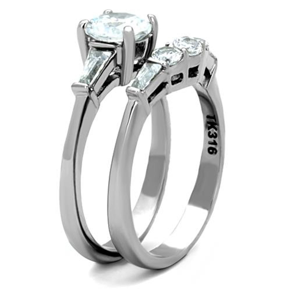 1.95ct AAA CZ Women's Wedding Ring Set - Size 5-10 for Bridal & Anniversary Gifts