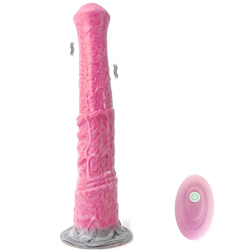 11 Inch Realistic Long Horse Dildo Vibrator - Rechargeable Silicone Adult Sex Toy with Suction Cup for Women & Men - Perfect for Solo Play, Couples Fun & Anal Stimulation