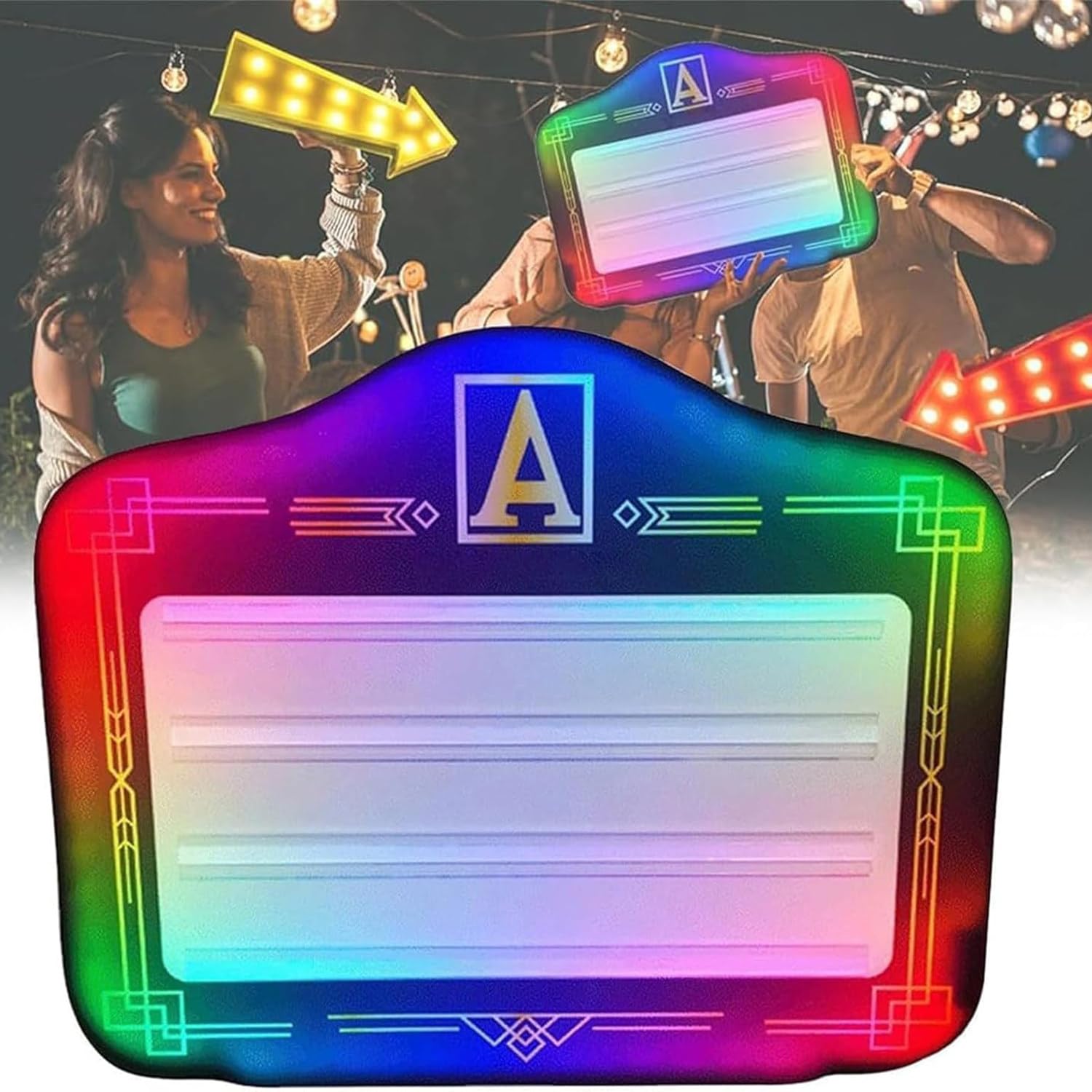 Night Club Bottle Presenter & Bottle Service Sign - Cinema Light Box LED Letters/Numbers for Home Decor, Weddings, Birthday Parties | Perfect for VIP Tables, Events, and Bar Displays