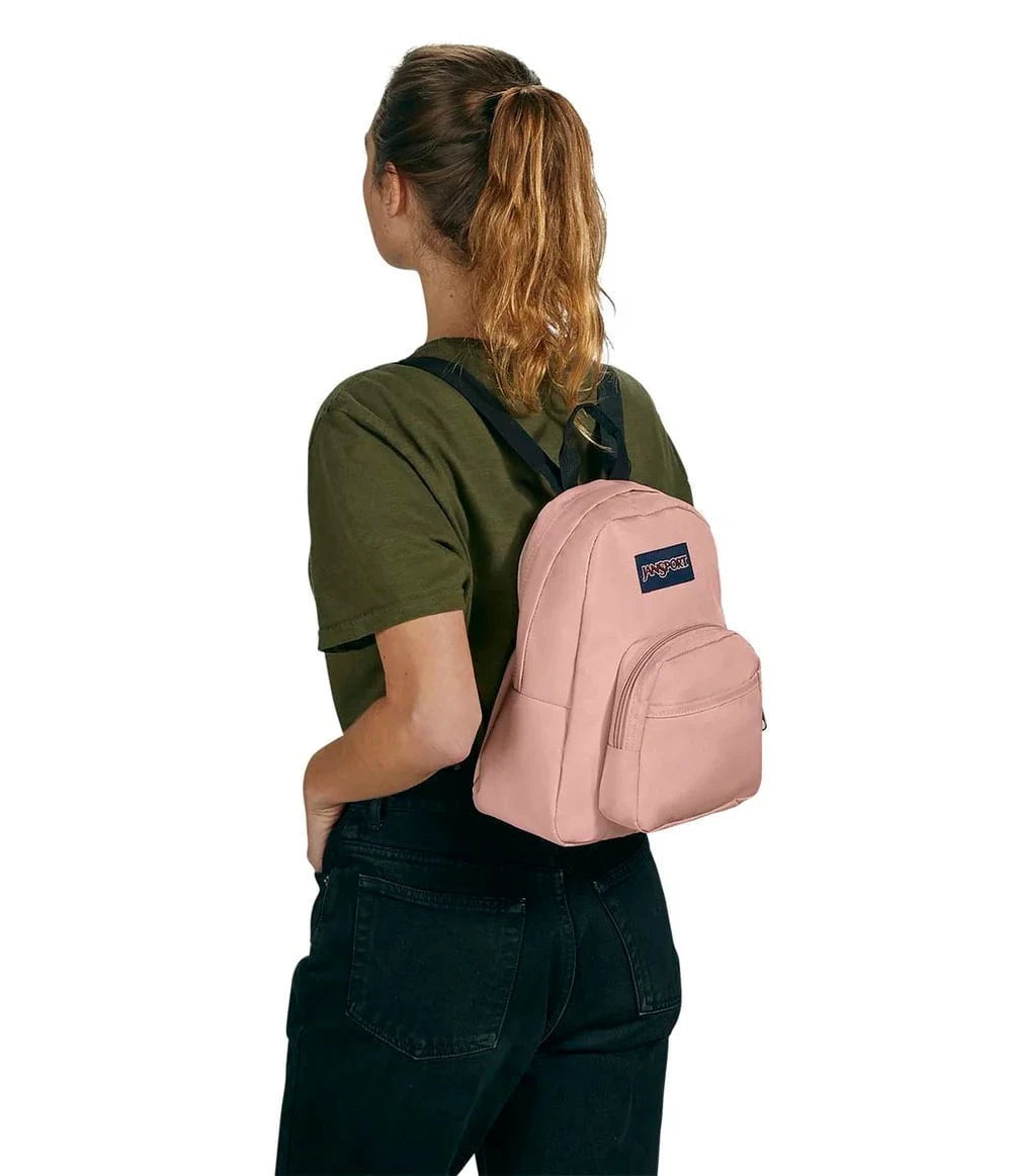 JanSport Half Pint Mini Backpack for Women & Teens - Lightweight School Bag, Travel Daypack in Misty Rose | Perfect for College, Hiking, Work & Everyday Use