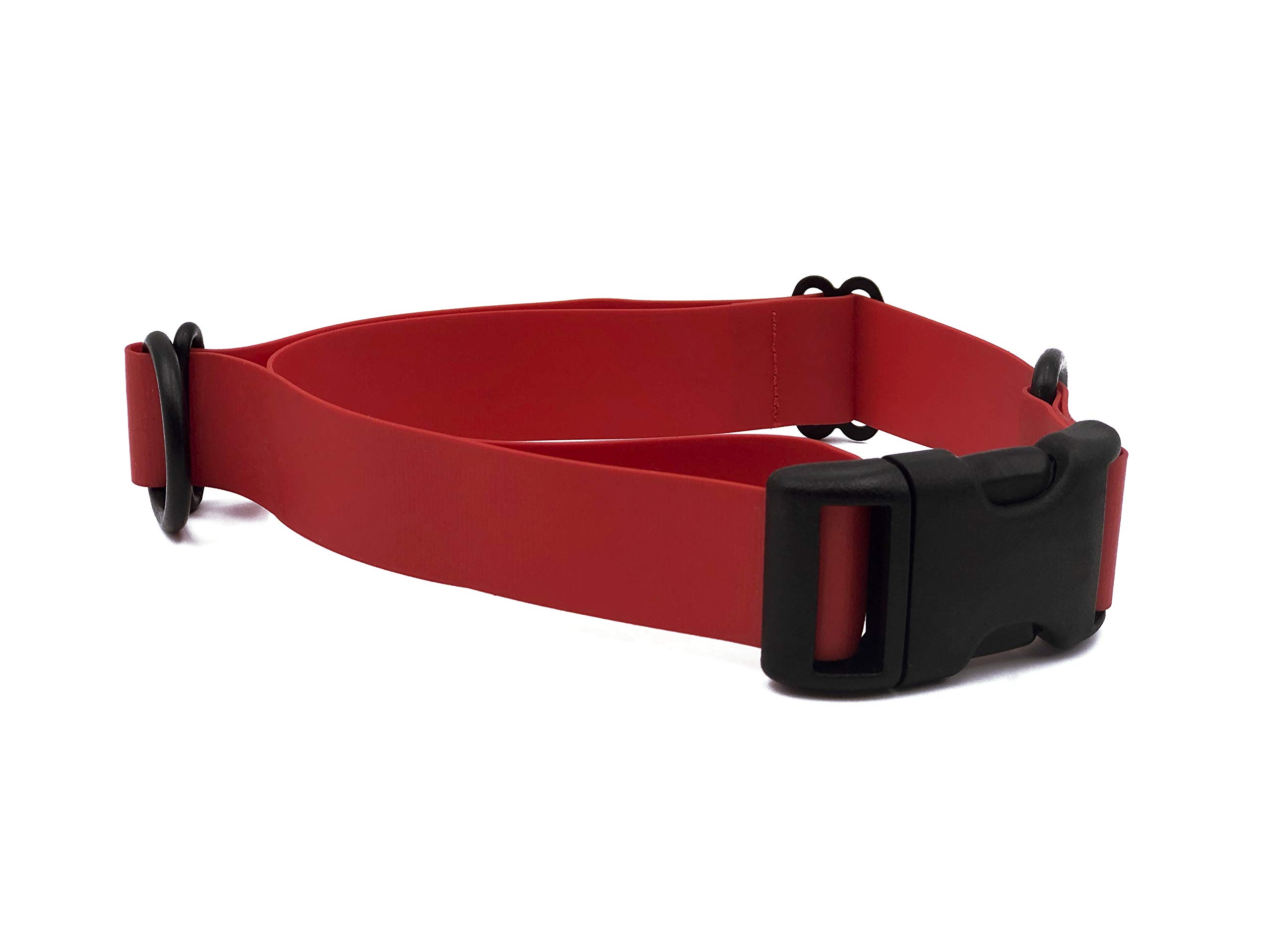 Durable Weatherproof Dog Collar for Large & Small Dogs - Adjustable Reflective Pet Collar (Red) - Perfect for Outdoor Adventures, Night Walks & Training