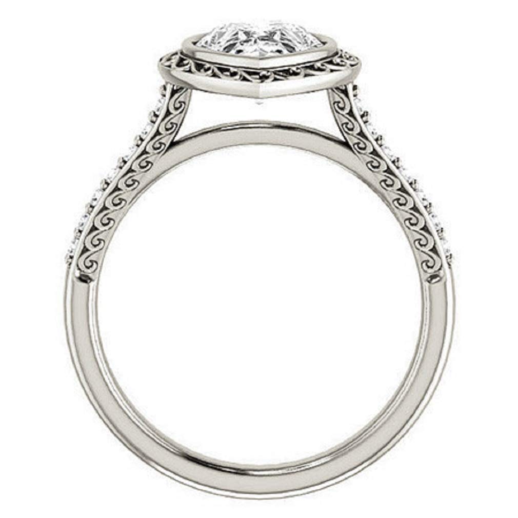 2.00CT Pear Cut VVS1 Colorless Moissanite Bridal Ring Set in 925 Sterling Silver - Perfect for Engagement, Wedding & Gifts | Elegant & Timeless Jewelry for Special Occasions