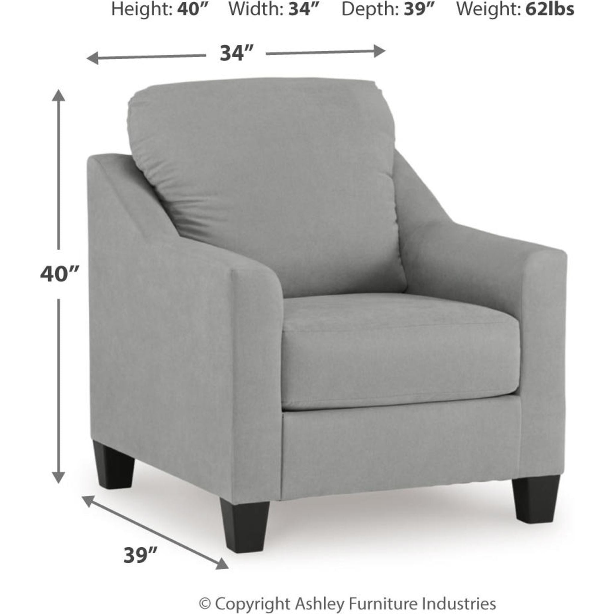 Adlai Chair - Modern Ergonomic Office Chair with Adjustable Height & Lumbar Support - Perfect for Home Office, Gaming & Workspace Comfort