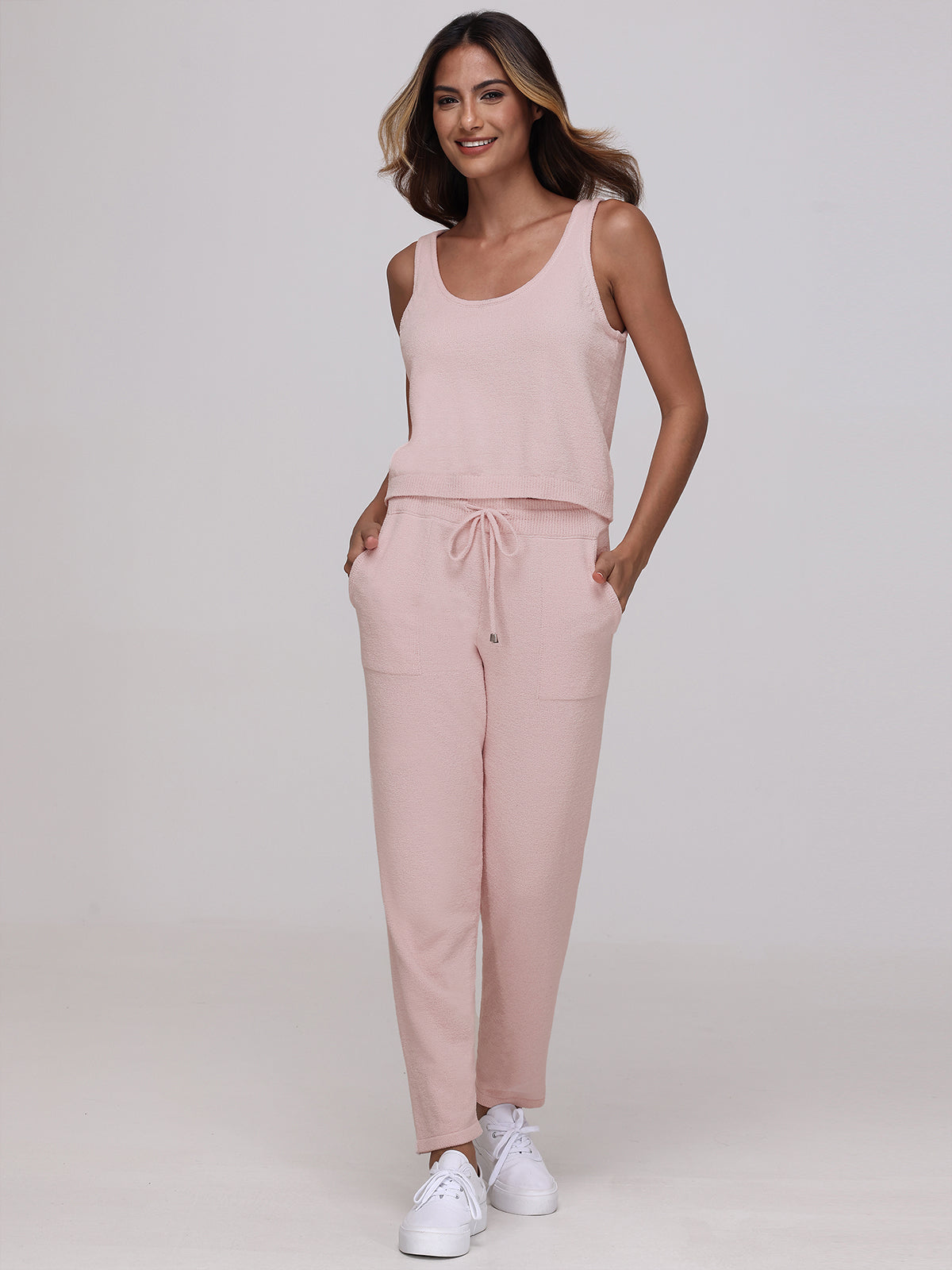 Hailey Women's Drawstring Pants - Comfortable Casual Lounge Pants with Elastic Waist for Yoga, Travel & Home Wear