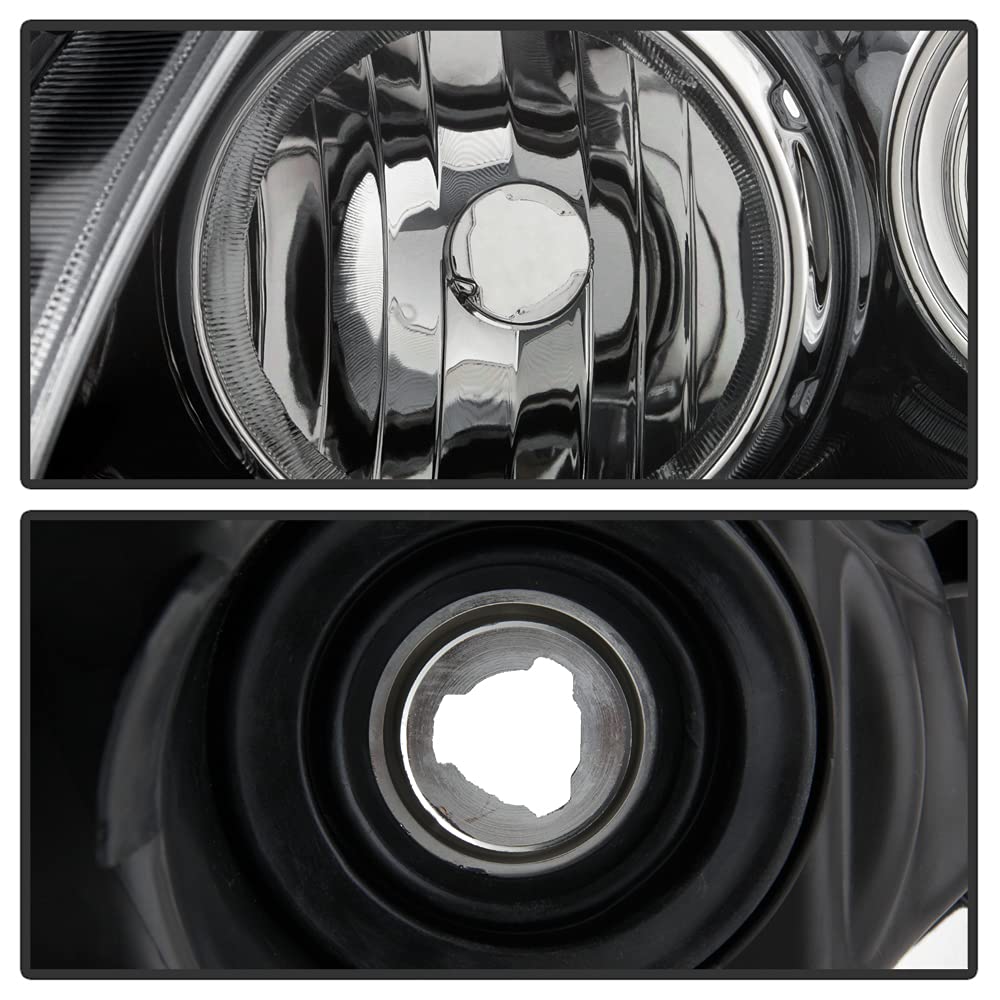 2010-2013 Nissan Altima Coupe Chrome Halogen Projector Headlights - OEM Style Replacement Headlamps for Improved Night Visibility | Perfect for Daily Driving & Nighttime Commutes