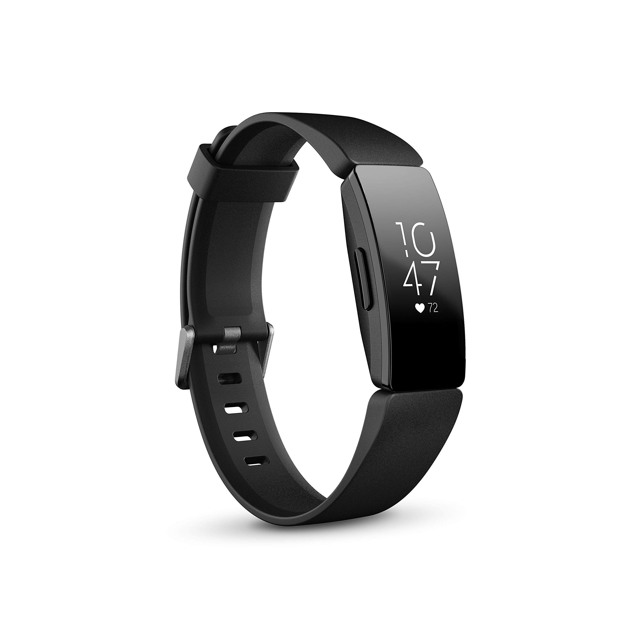 Fitbit Inspire HR Heart Rate & Fitness Tracker with Sleep Tracking, Step Counter & Waterproof Design - Includes S & L Bands (Renewed) - Perfect for Workouts, Running & Daily Activity Monitoring