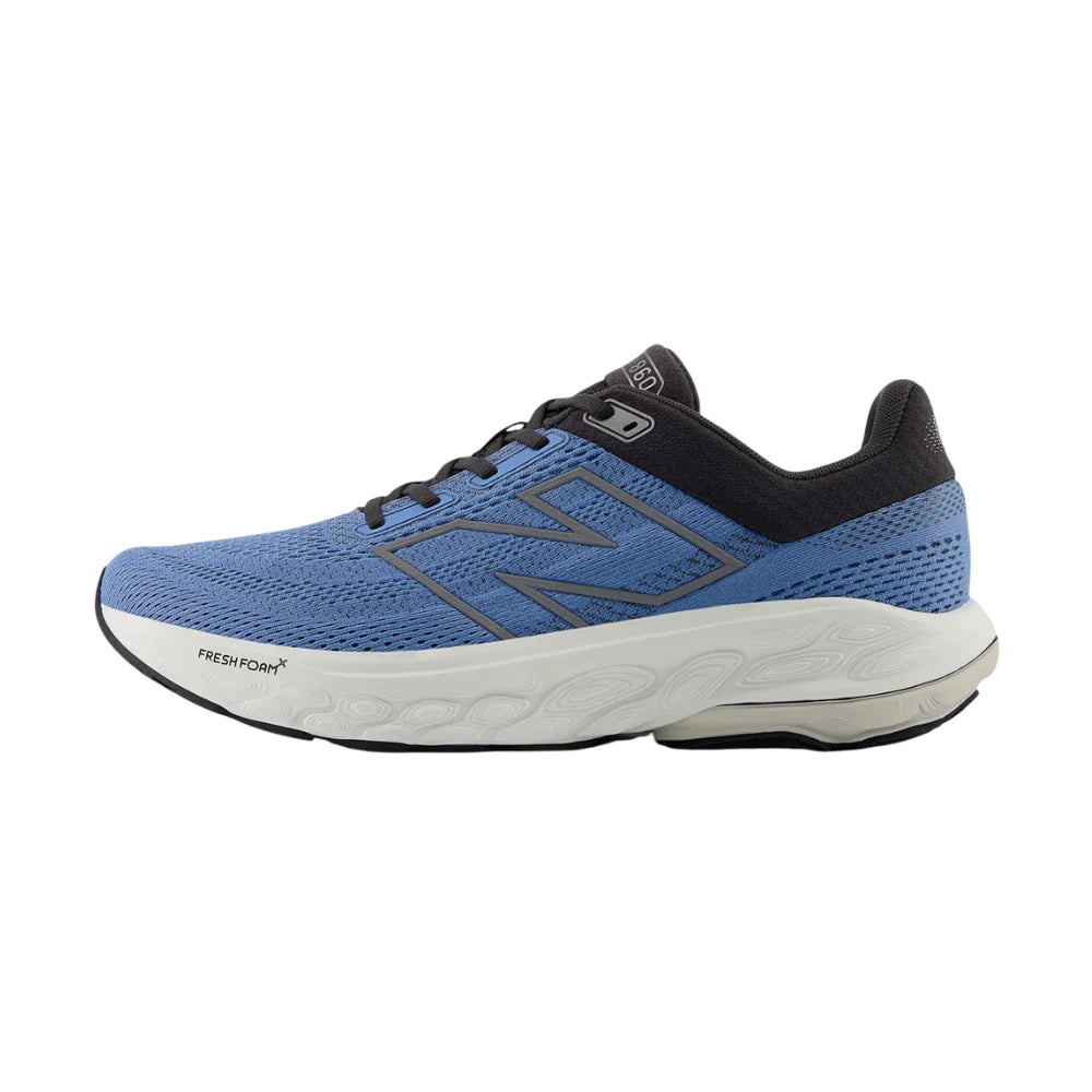 New Balance Men's Fresh Foam X 860v14 Running Shoes - 2E Wide Width in Blue Laguna/Black Cement/Grey Matter - Perfect for Jogging, Gym Workouts & Daily Walking