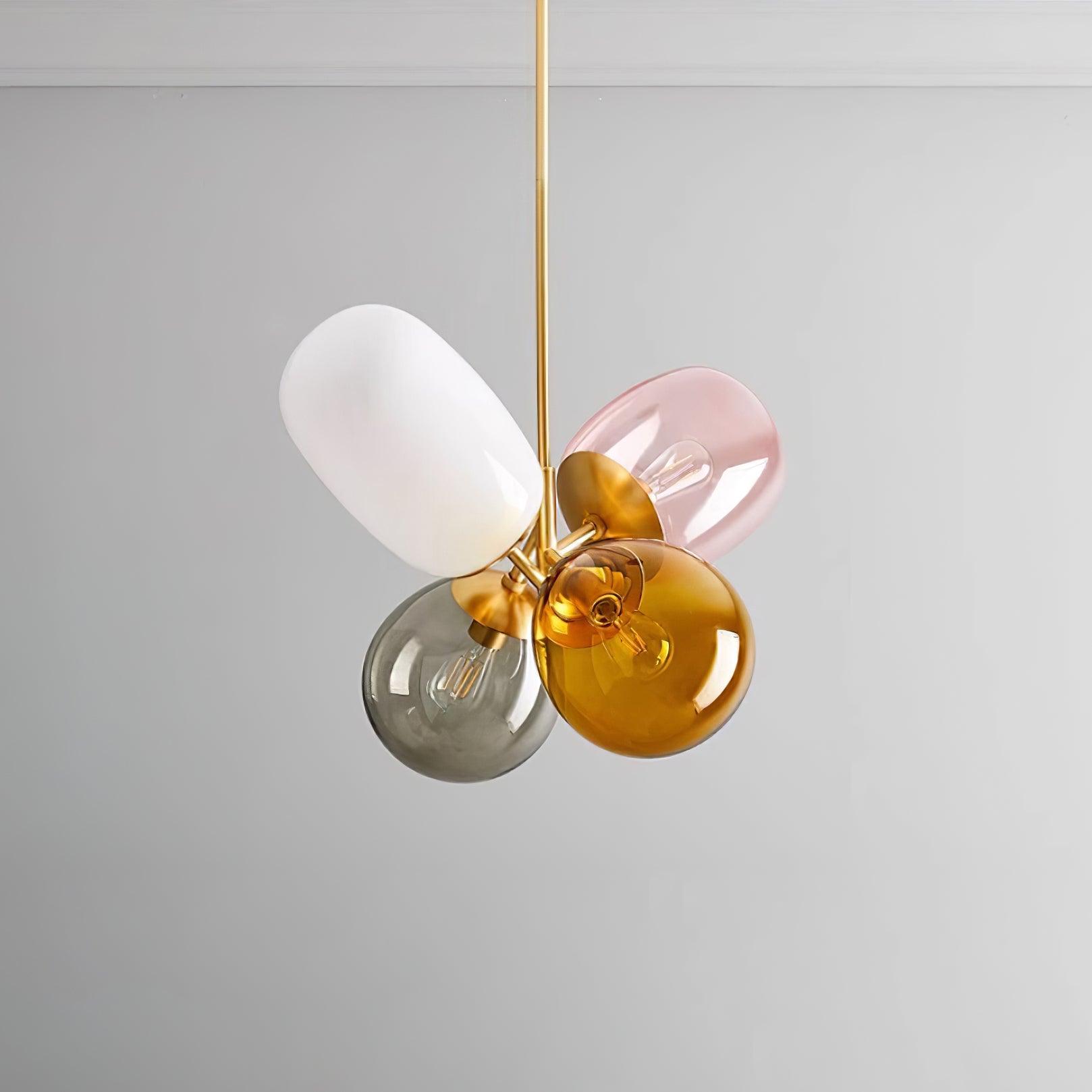Elegant Balloon Glass Pendant Light - Modern Hanging Chandelier for Dining Room, Kitchen Island & Bedroom Decor