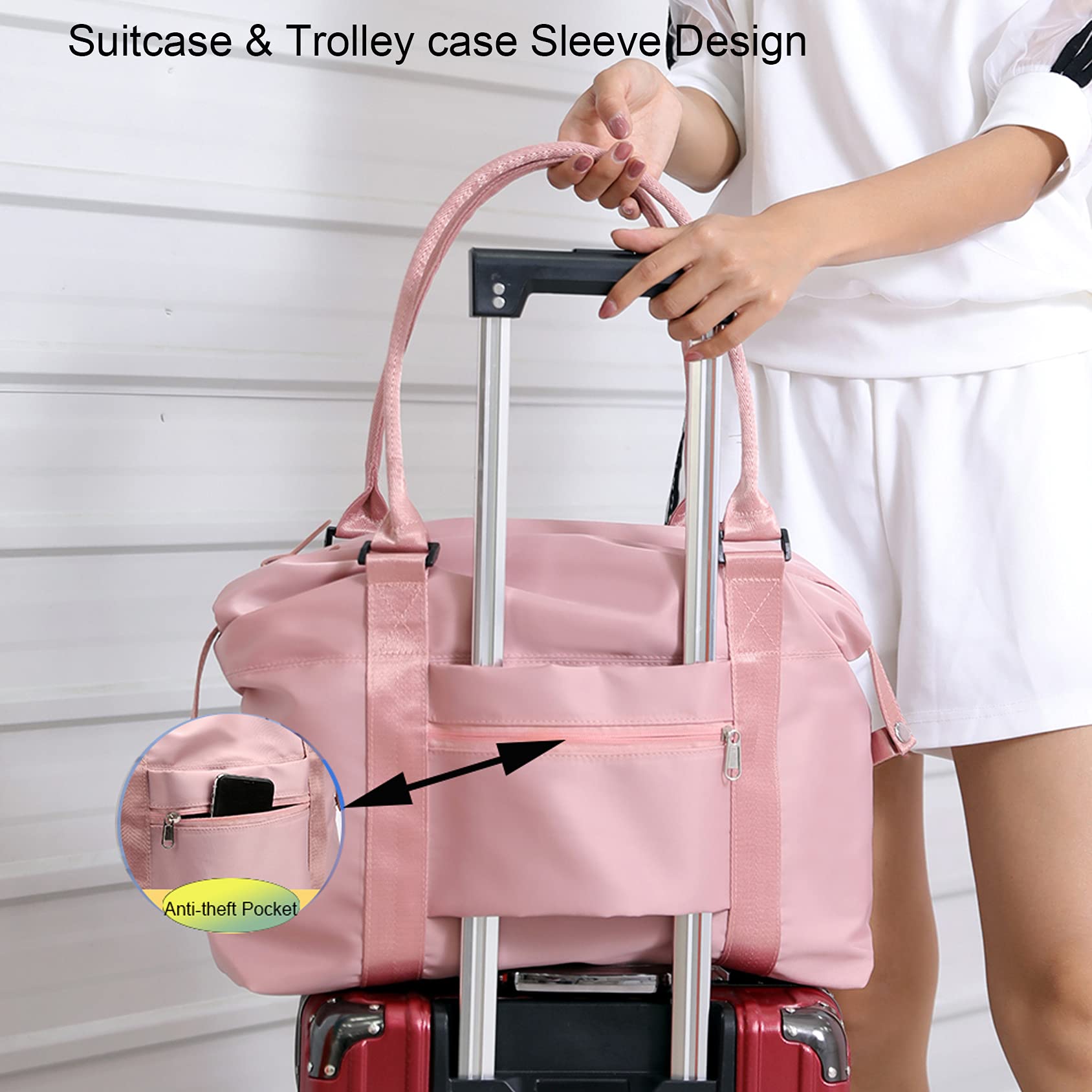 Stylish Women's Tote Bag - Large Travel Duffel & Carry On Luggage for Gym, Sports & Weekend Getaways | Perfect for Workout, Beach Trips & Airplane Travel