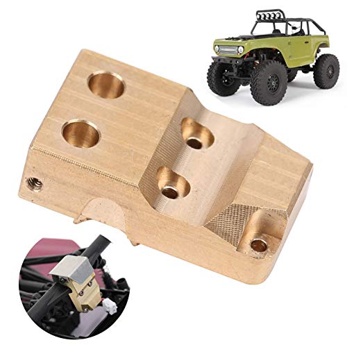 Brass Diff Axle Cover & Counterweight for SCX24 AXI00002 90081 1/24 RC Crawler - Heavy-Duty Upgrade Part for Off-Road Performance & Durability | Perfect for Rock Crawling, Trail Adventures & Competitive RC Racing