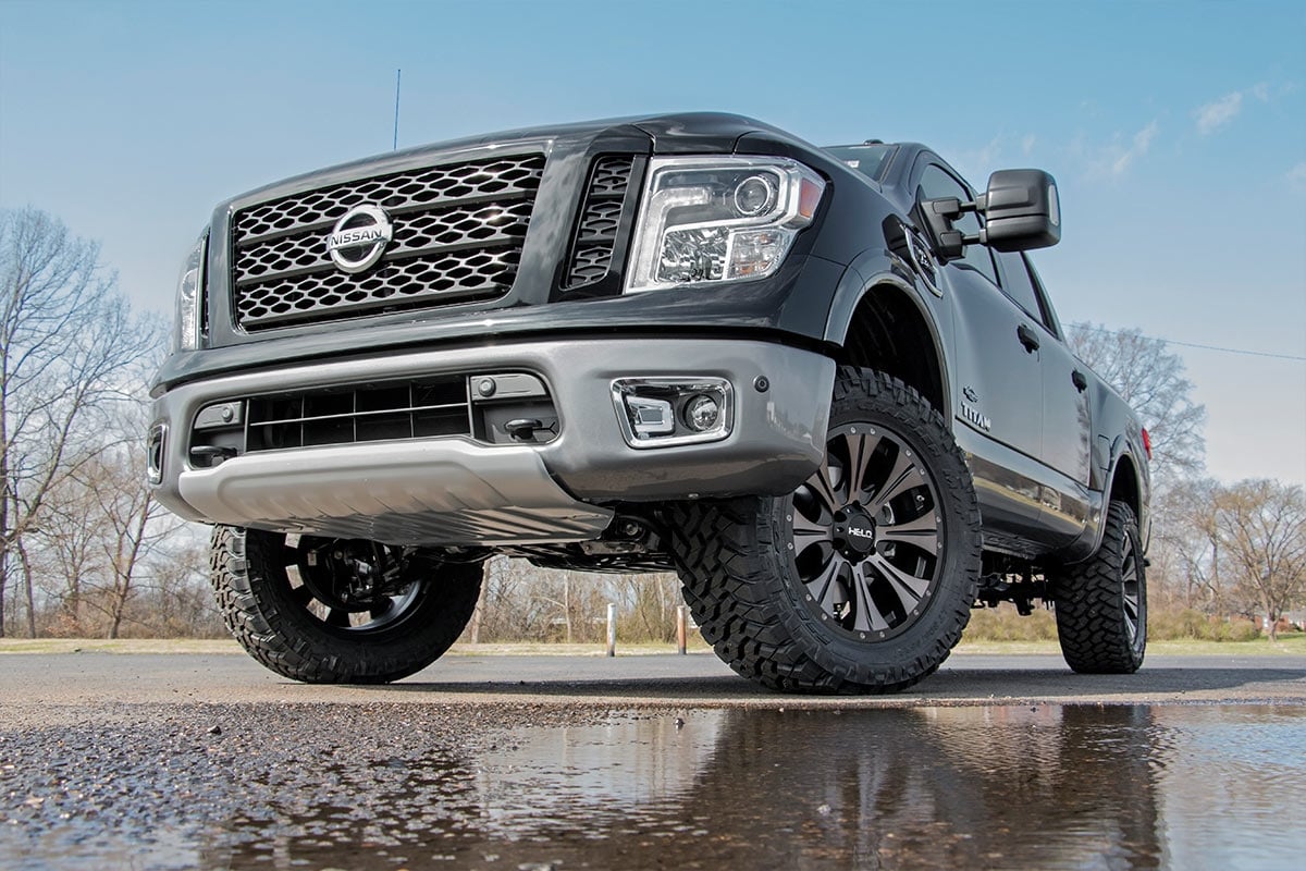 3 Inch Lift Kit for Nissan Titan 4WD (2017-2024) | Heavy Duty N3 Struts & Shocks | Part# 83431RED | Off-Road Suspension Upgrade for Better Ground Clearance & Performance