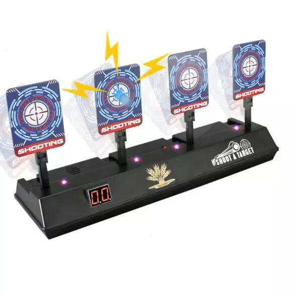 ChuRuoJun 4-Target Auto Reset Electronic Shooting Game Toy for Kids & Adults - Perfect for Birthday Gifts, Family Game Nights & Outdoor Activities