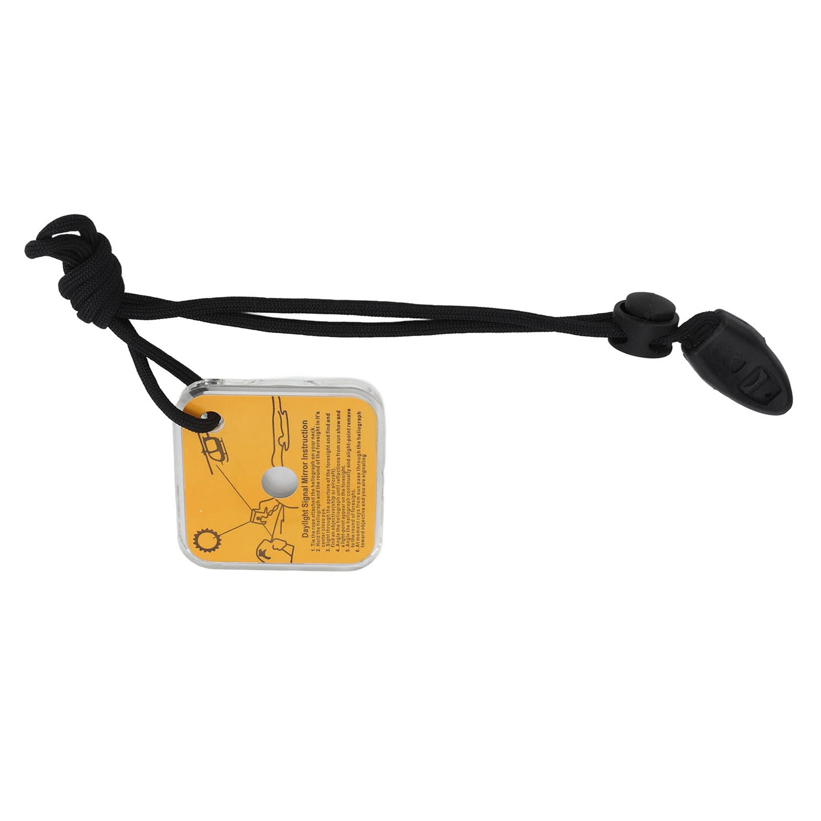 Survival Signal Mirror - 5.7x5.7cm/2.2x2.2in Drop-Resistant Acrylic Reflective Mirror for Boating, Hiking & Emergency Outdoor Use