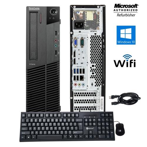 Lenovo ThinkCentre M92P SFF Desktop Computer - Intel Core i5-3470 Quad-Core 3.2GHz, 16GB RAM, 256GB SSD, Windows 10 Pro - Compact Business PC with WiFi, USB 3.0, DisplayPort - Ideal for Office Work, Home Computing & Small Business Use