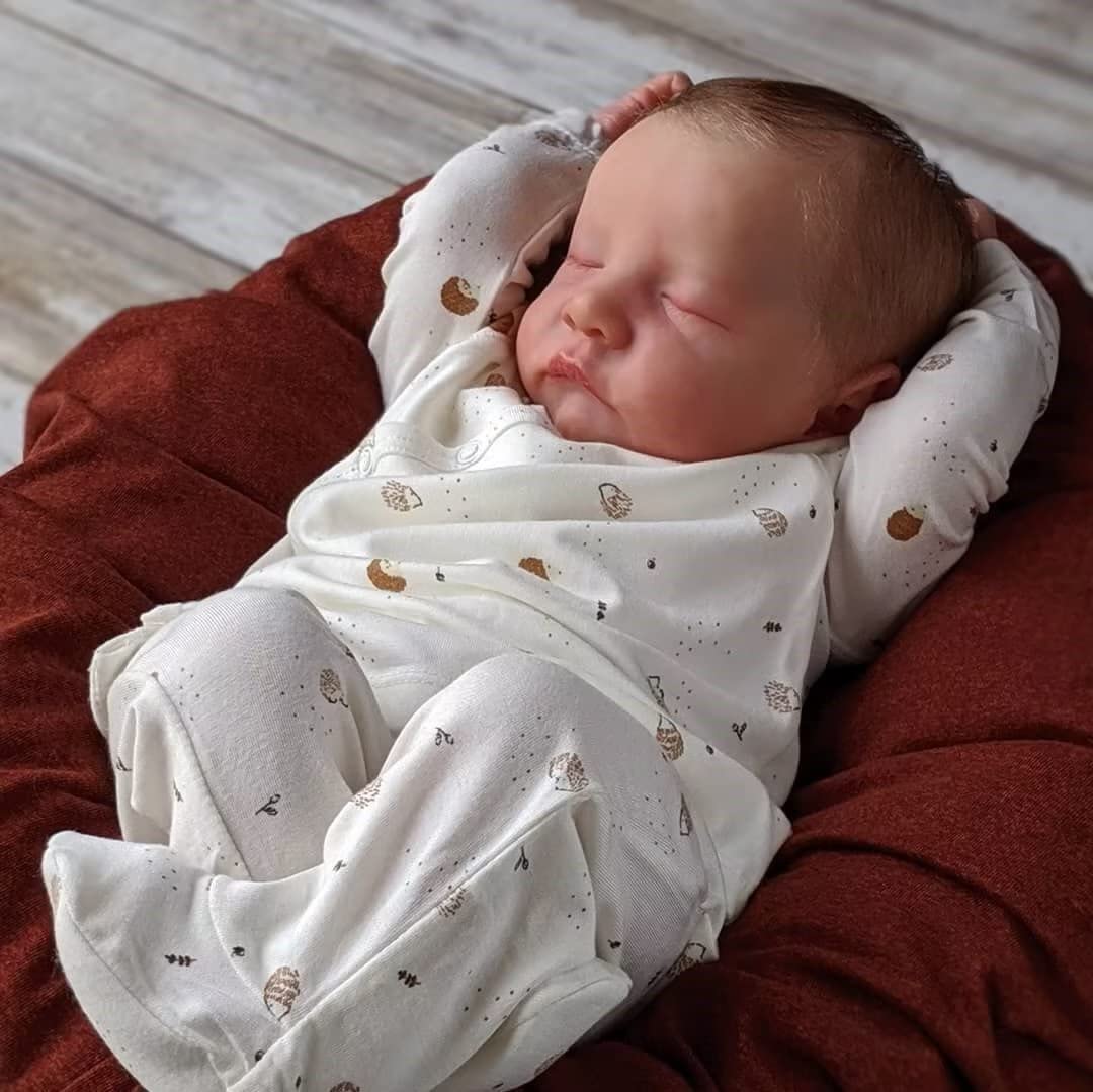 KYAXI 18 Inch Realistic Weighted Reborn Baby Doll Boy - Lifelike Newborn Baby Doll Gift for Kids 3+ Years Old | Perfect for Playtime, Therapy, and Collectors