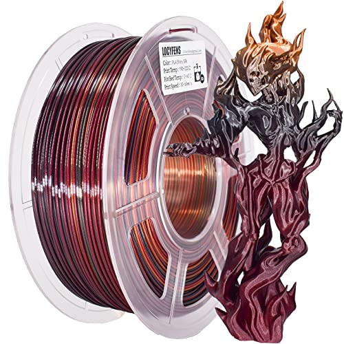 Silk Shiny Red Gold Black