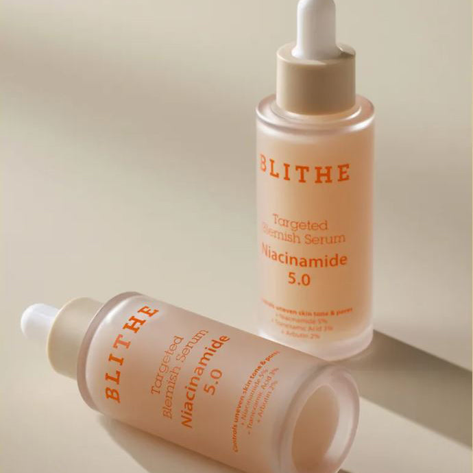BLITHE Targeted Blemish Serum with 5% Niacinamide 30ml - Acne Treatment for Clear Skin | Perfect for Daily Skincare Routine & Blemish-Prone Skin