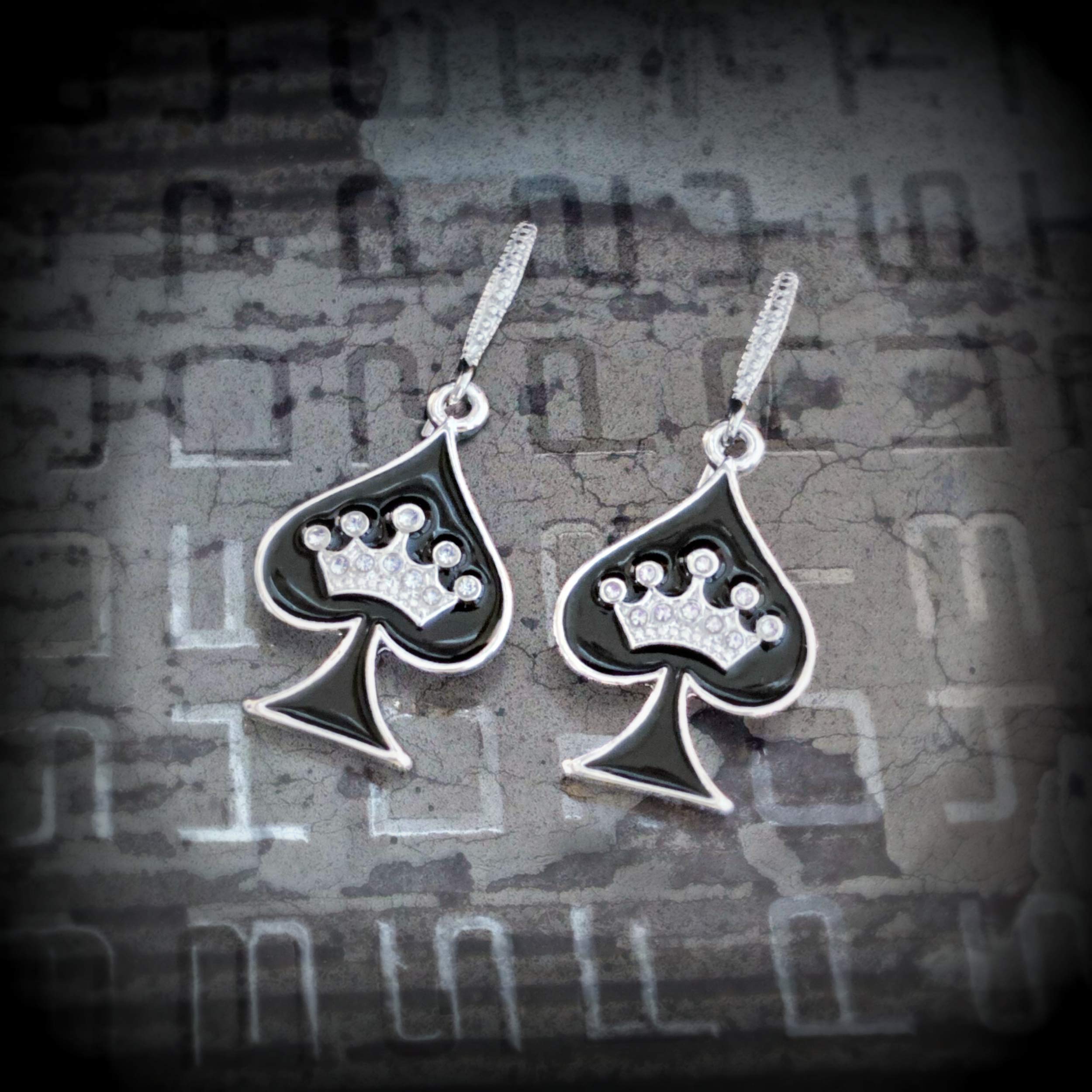 Hotwife Jewelry Set - Sterling Silver Earrings for Women, Hotwife Lifestyle, Vixen, MFM, Queen of Spades QOS, Swinger, Cuckold, Threesome - Perfect for Date Nights, Parties & Lifestyle Events