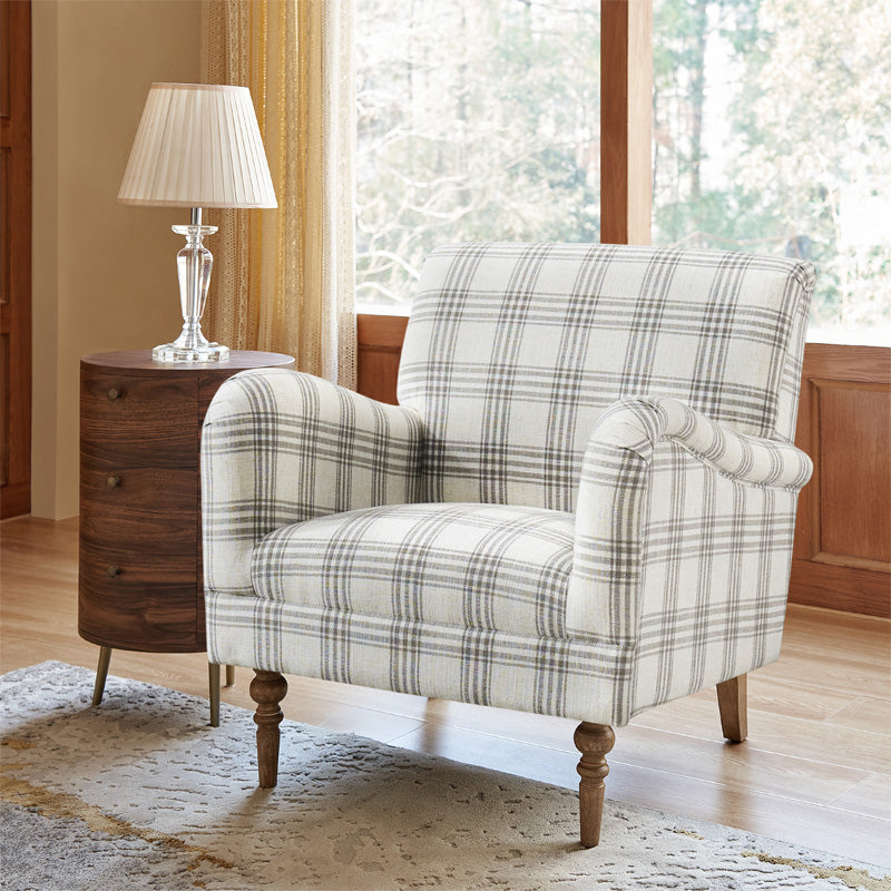 Sadie Upholstered Armchair with Side Table - 2 Piece Living Room Furniture Set for Small Spaces, Apartments & Cozy Reading Nooks